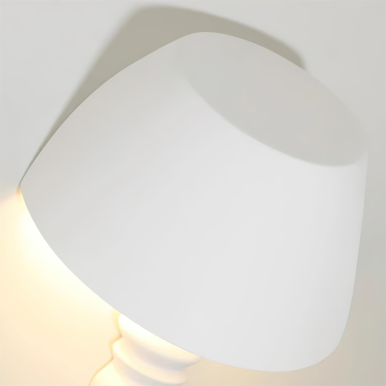 Wall Light Sculptural Plaster Form Uplighting Ambient Minimalist - Neutralighting