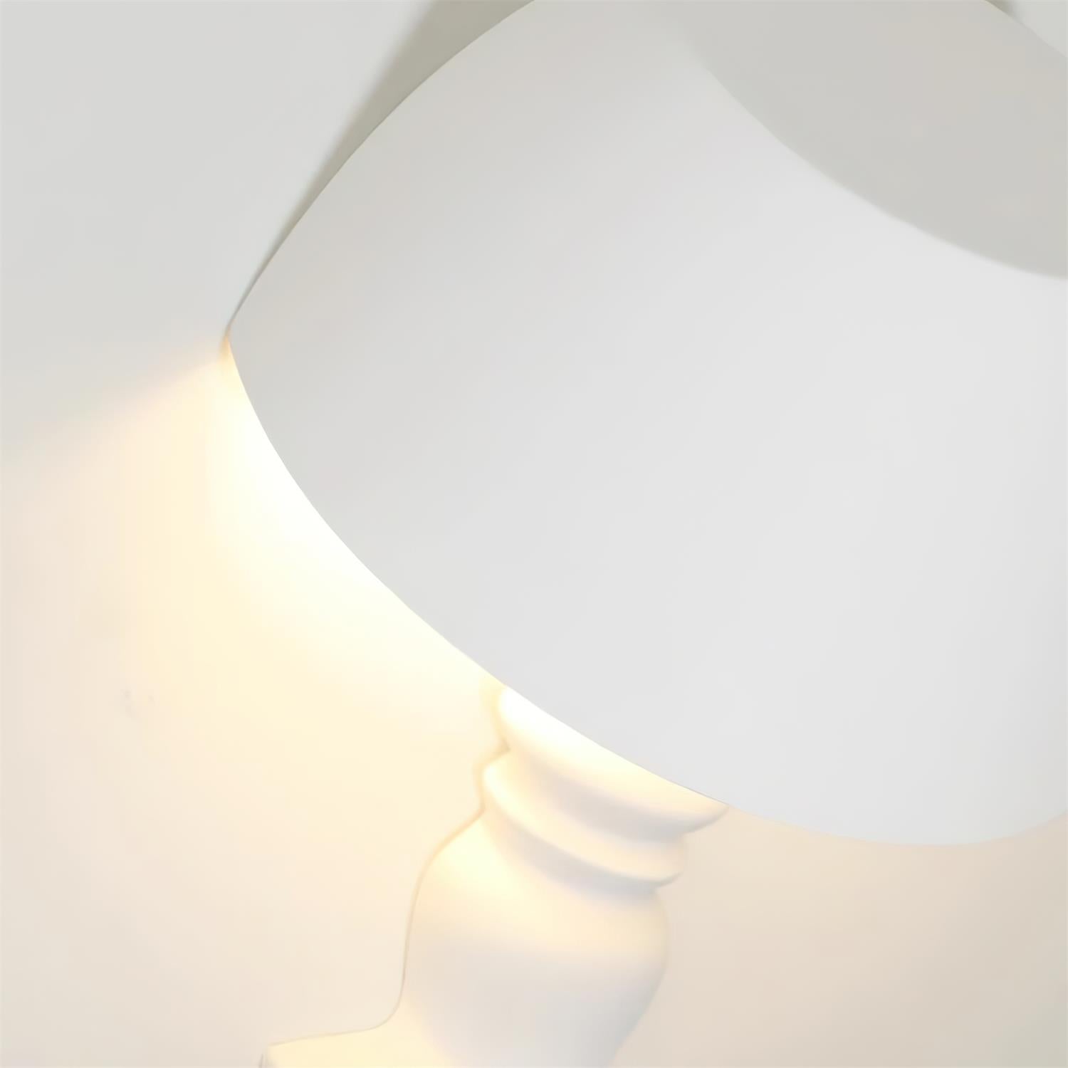 Wall Light Sculptural Plaster Form Uplighting Ambient Minimalist - Neutralighting