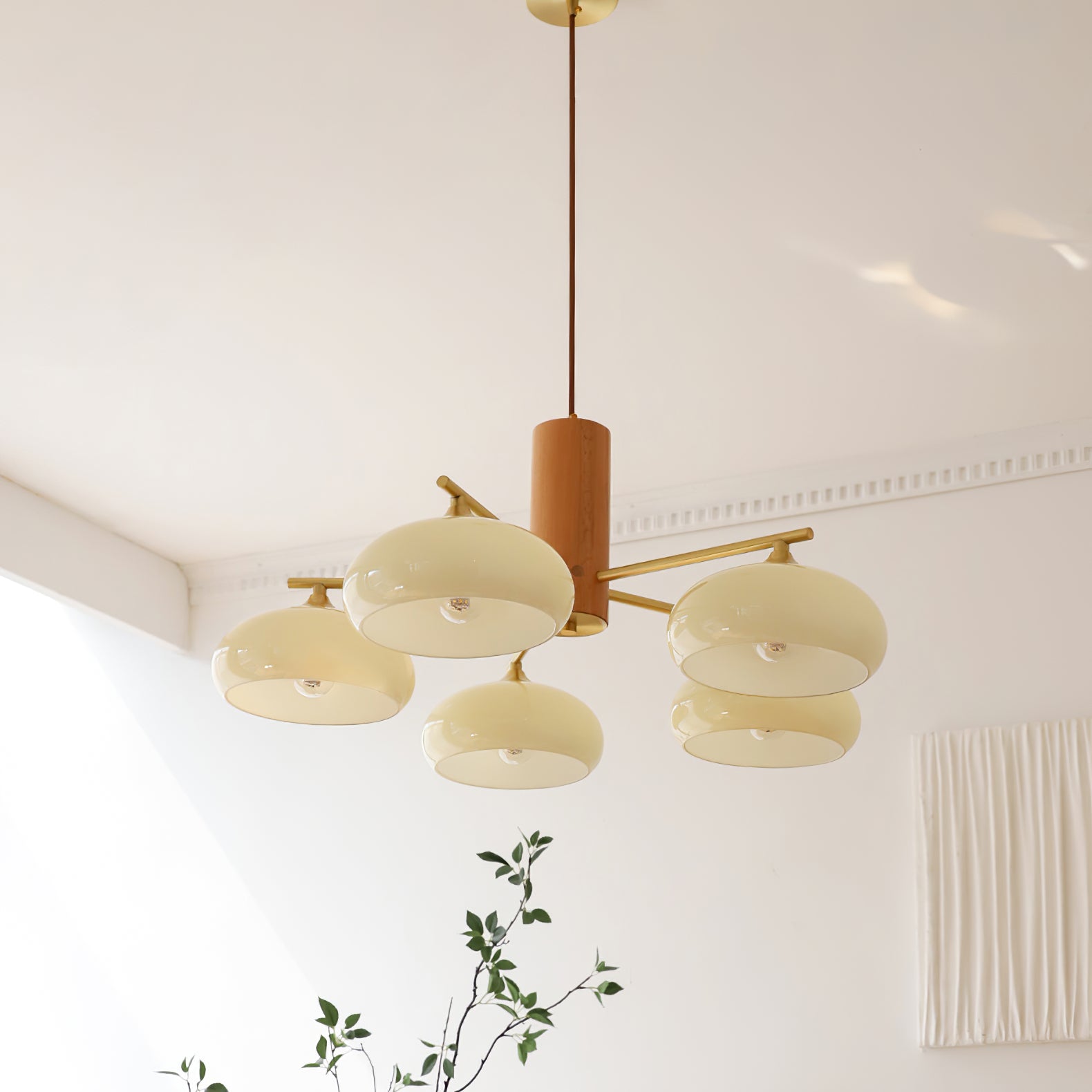 Candy Glass Persimmon Chandeliers