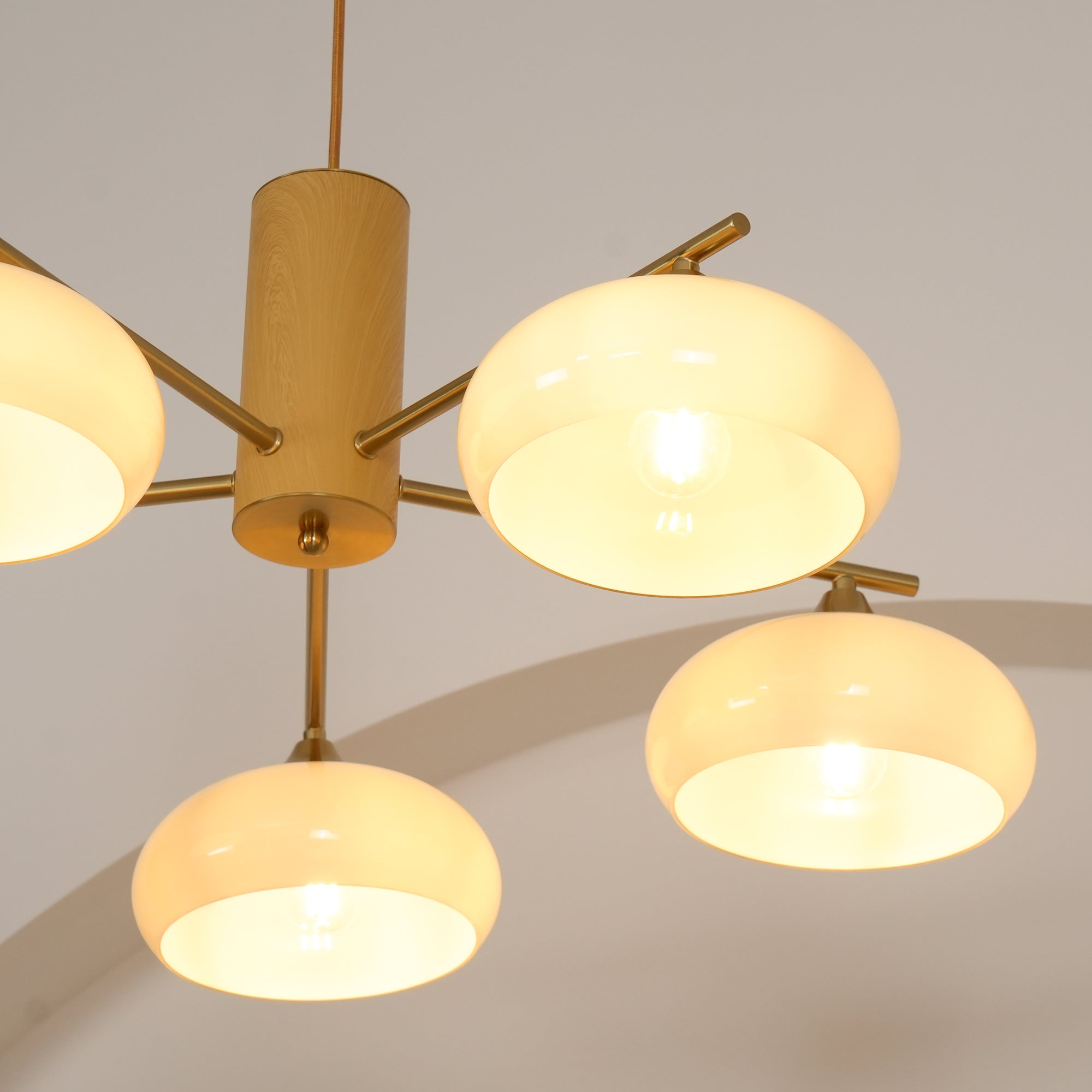 Candy Glass Persimmon Chandeliers