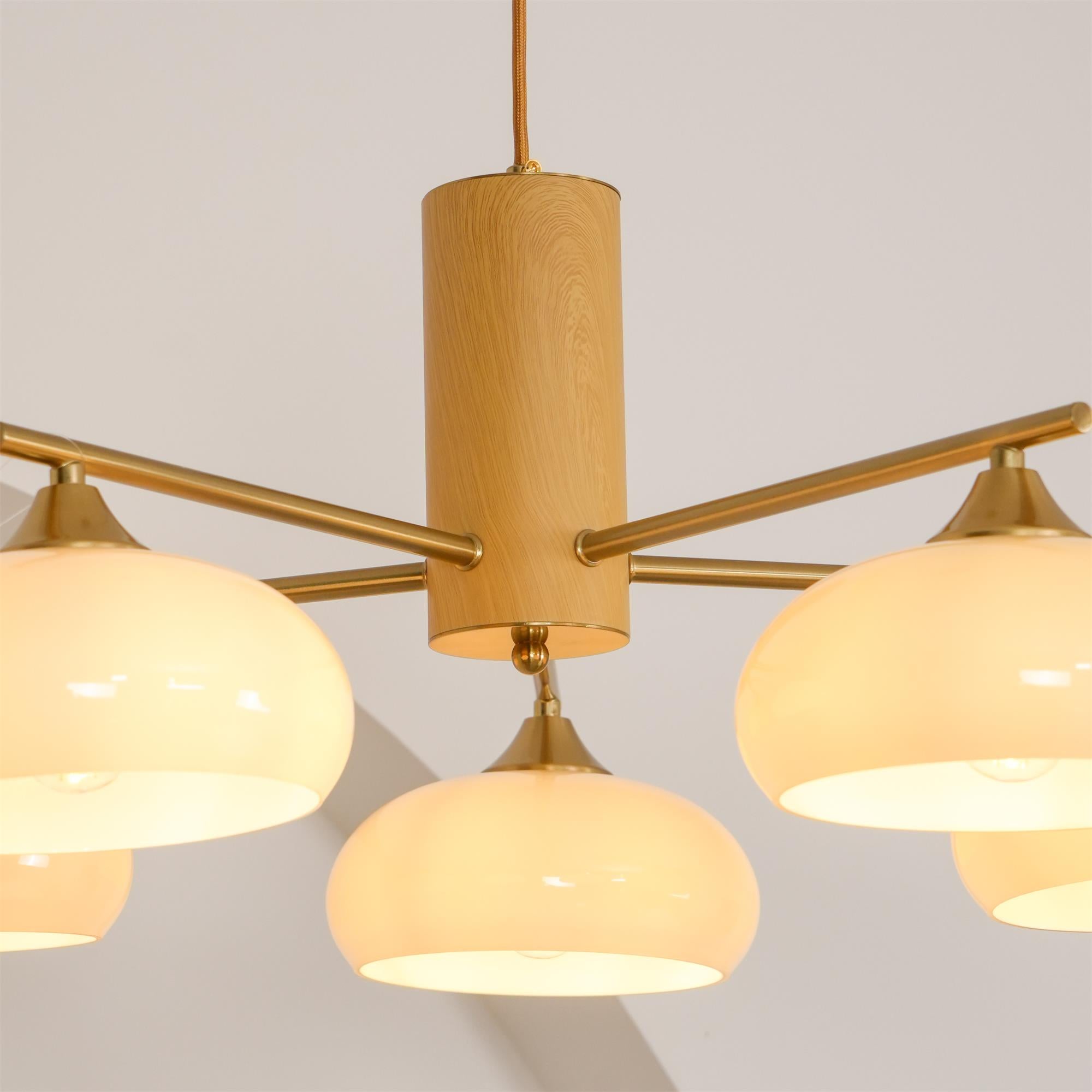 Candy Glass Persimmon Chandeliers