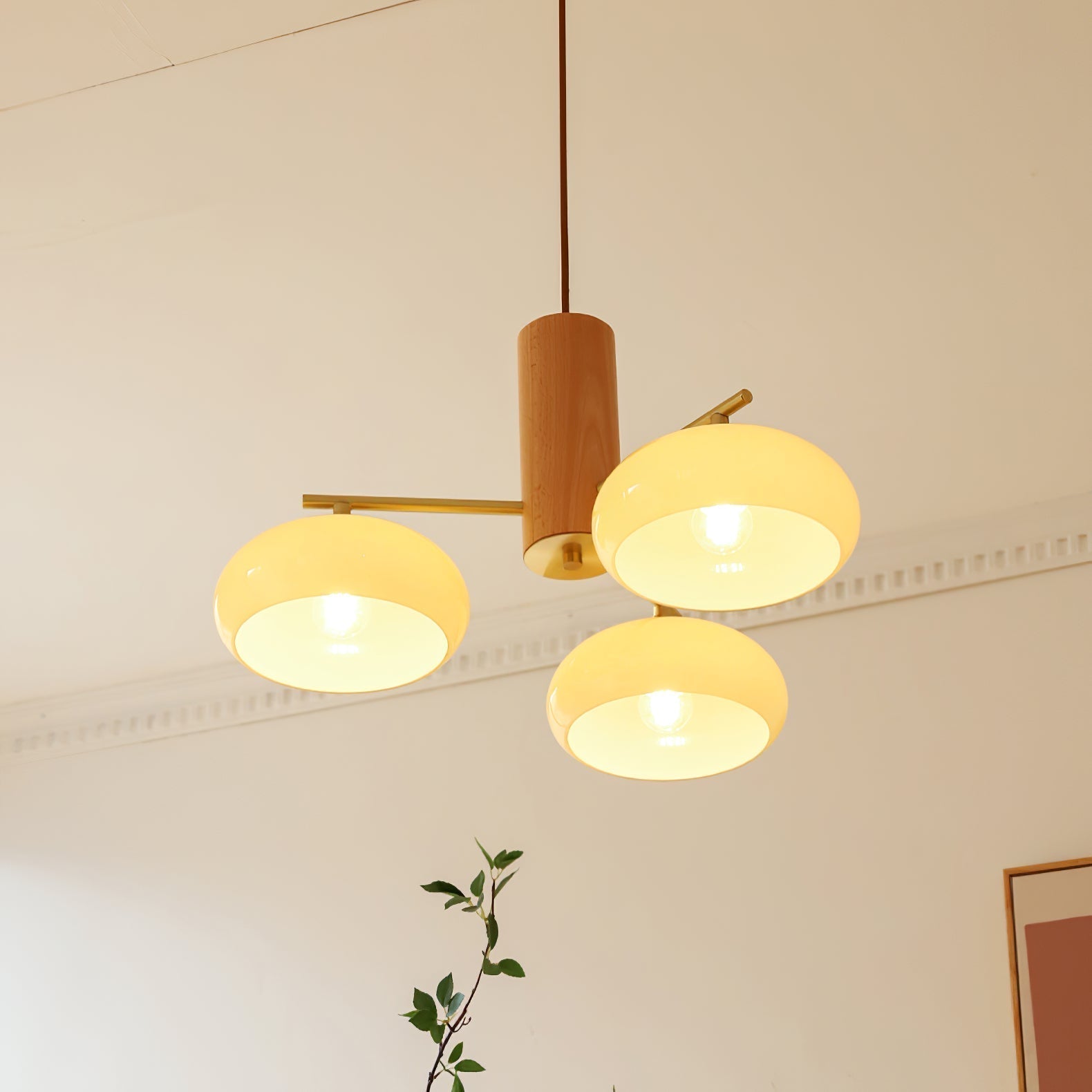 Candy Glass Persimmon Chandeliers