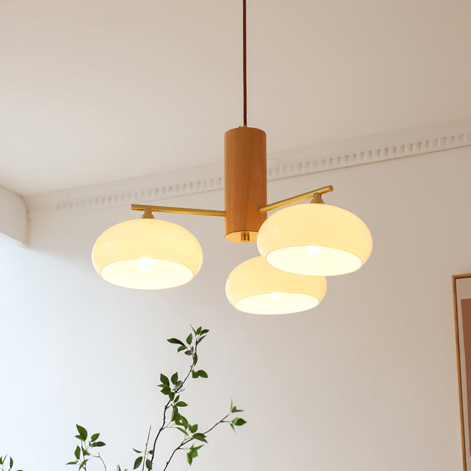 Candy Glass Persimmon Chandeliers