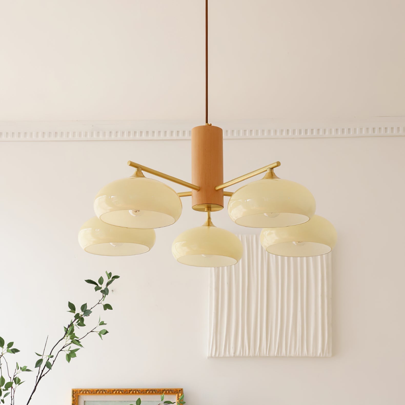 Candy Glass Persimmon Chandeliers