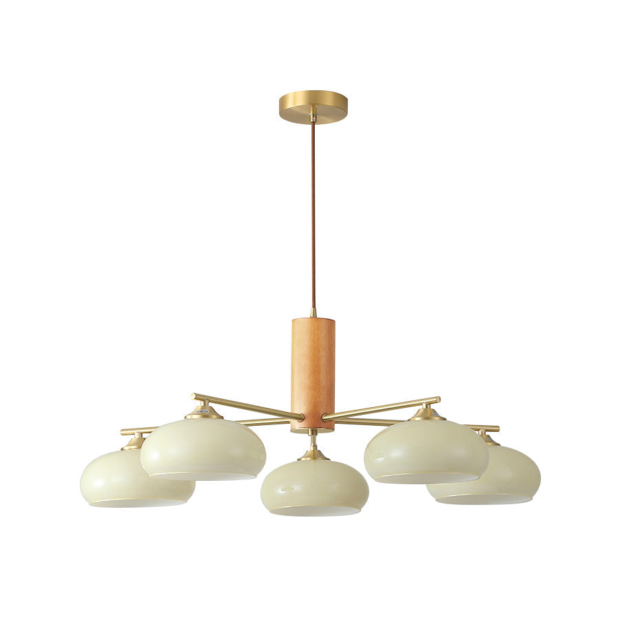 Candy Glass Persimmon Chandeliers