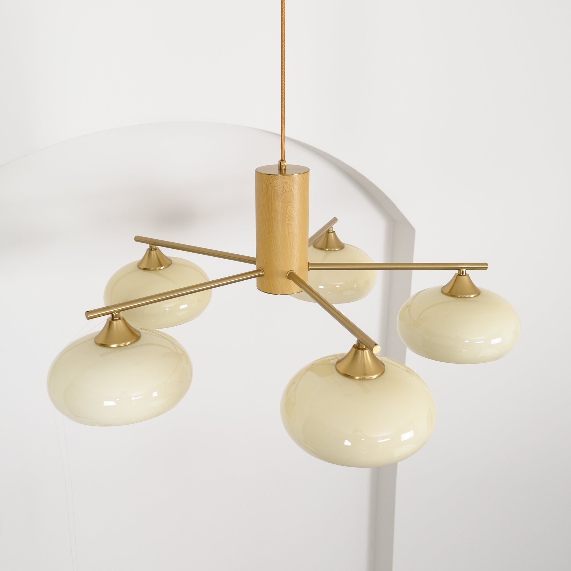 Candy Glass Persimmon Chandeliers