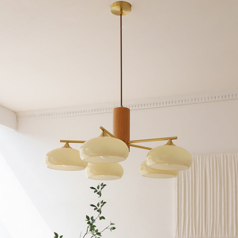Candy Glass Persimmon Chandeliers