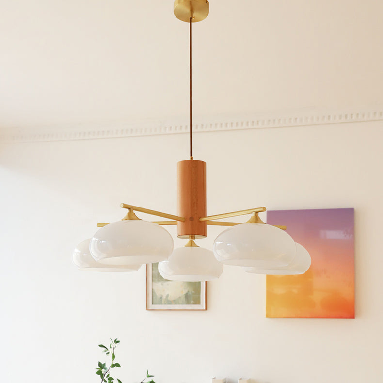 Candy Glass Persimmon Chandeliers