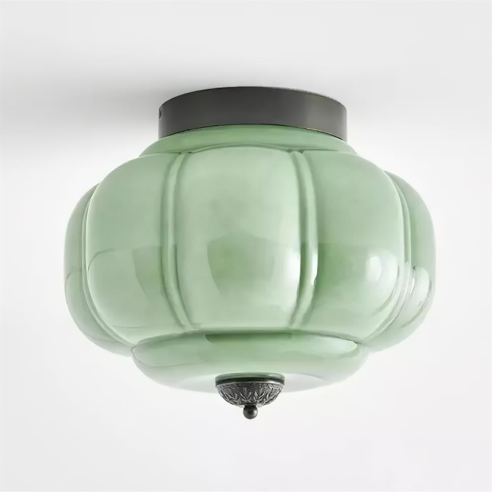 Elyra Green Glass Ceiling Lamp - Neutralighting