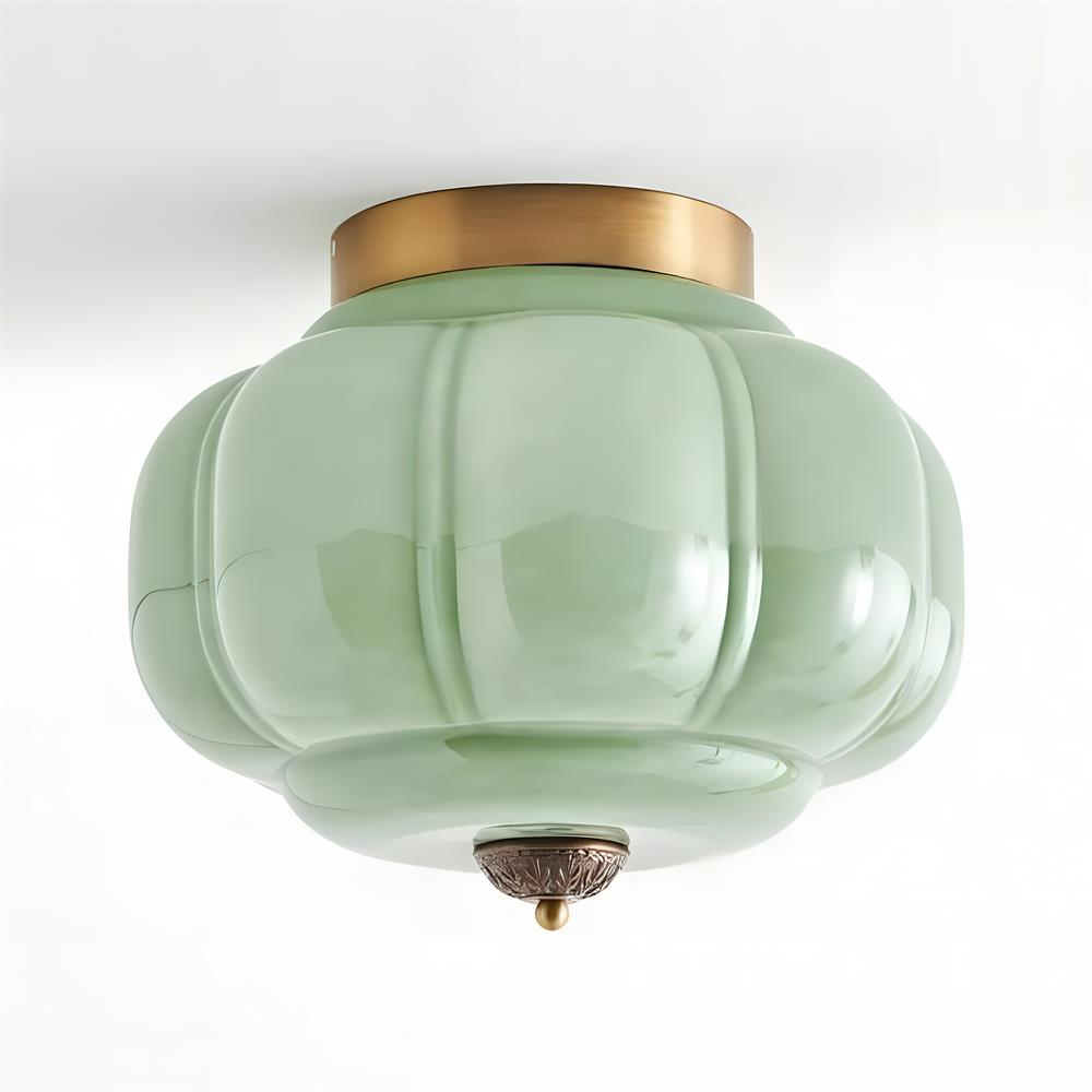 Elyra Green Glass Ceiling Lamp - Neutralighting