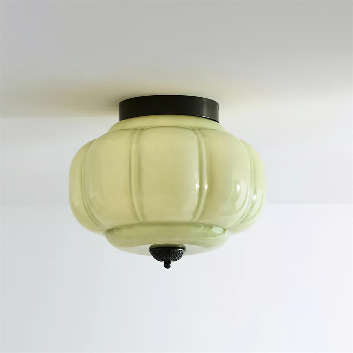 Elyra Green Glass Ceiling Lamp - Neutralighting