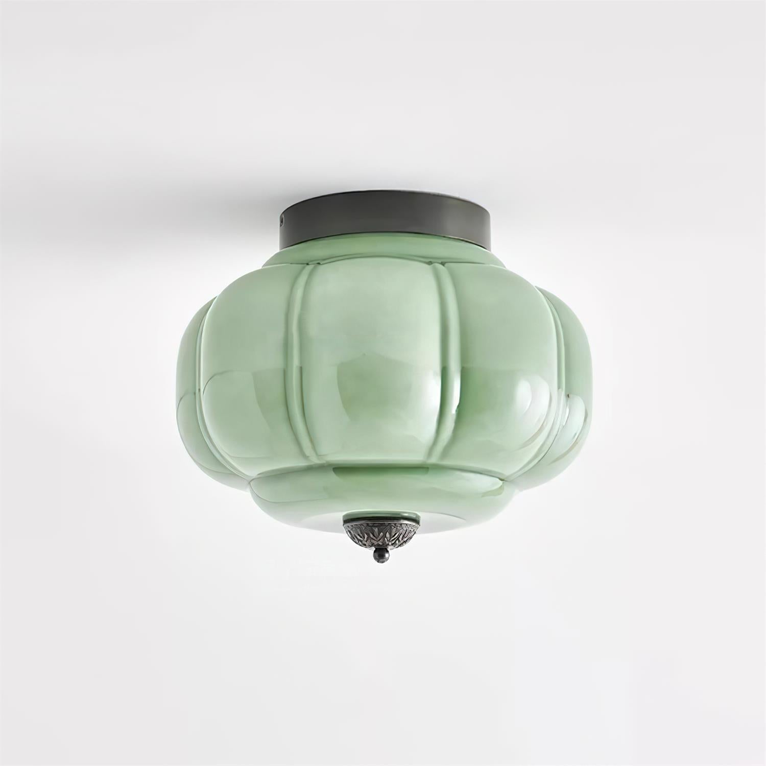 Elyra Green Glass Ceiling Lamp - Neutralighting
