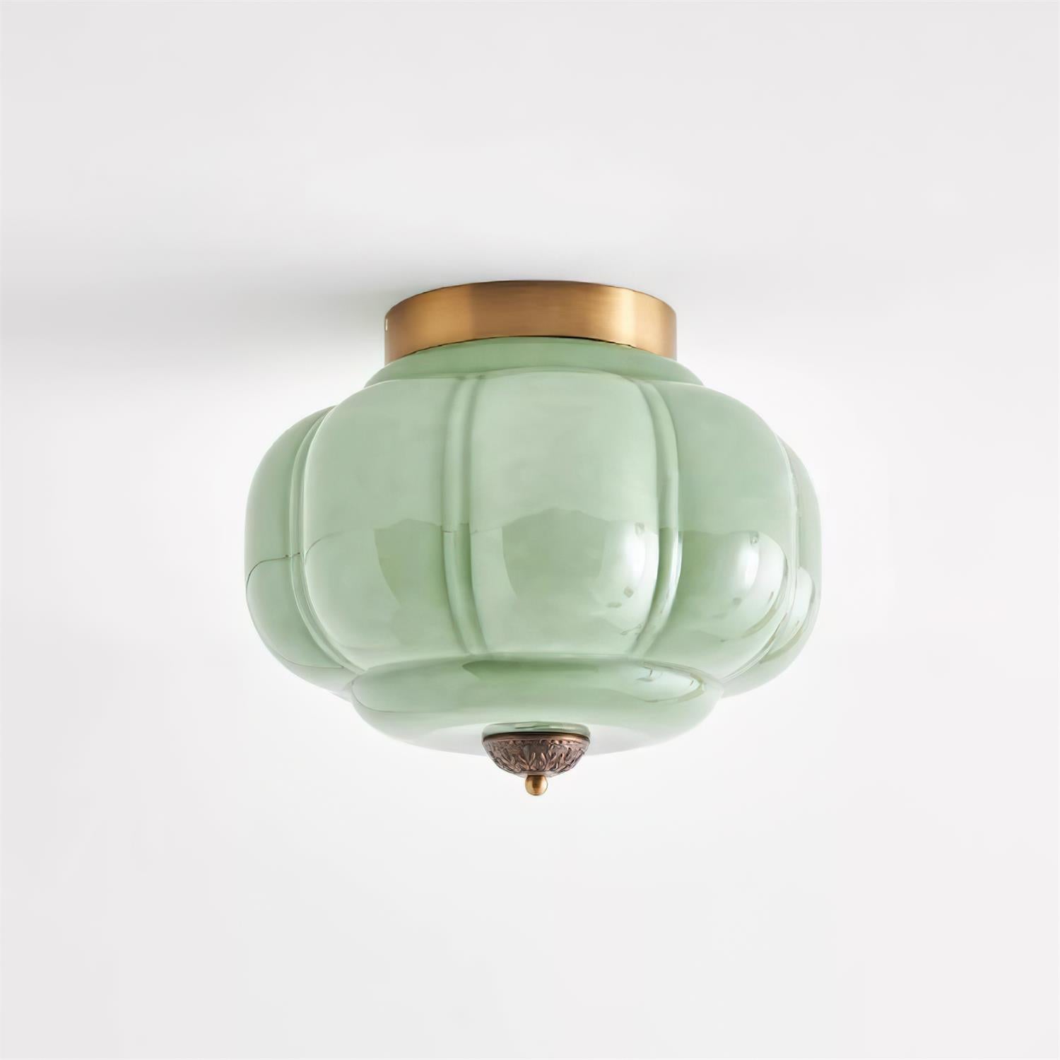 Elyra Green Glass Ceiling Lamp - Neutralighting