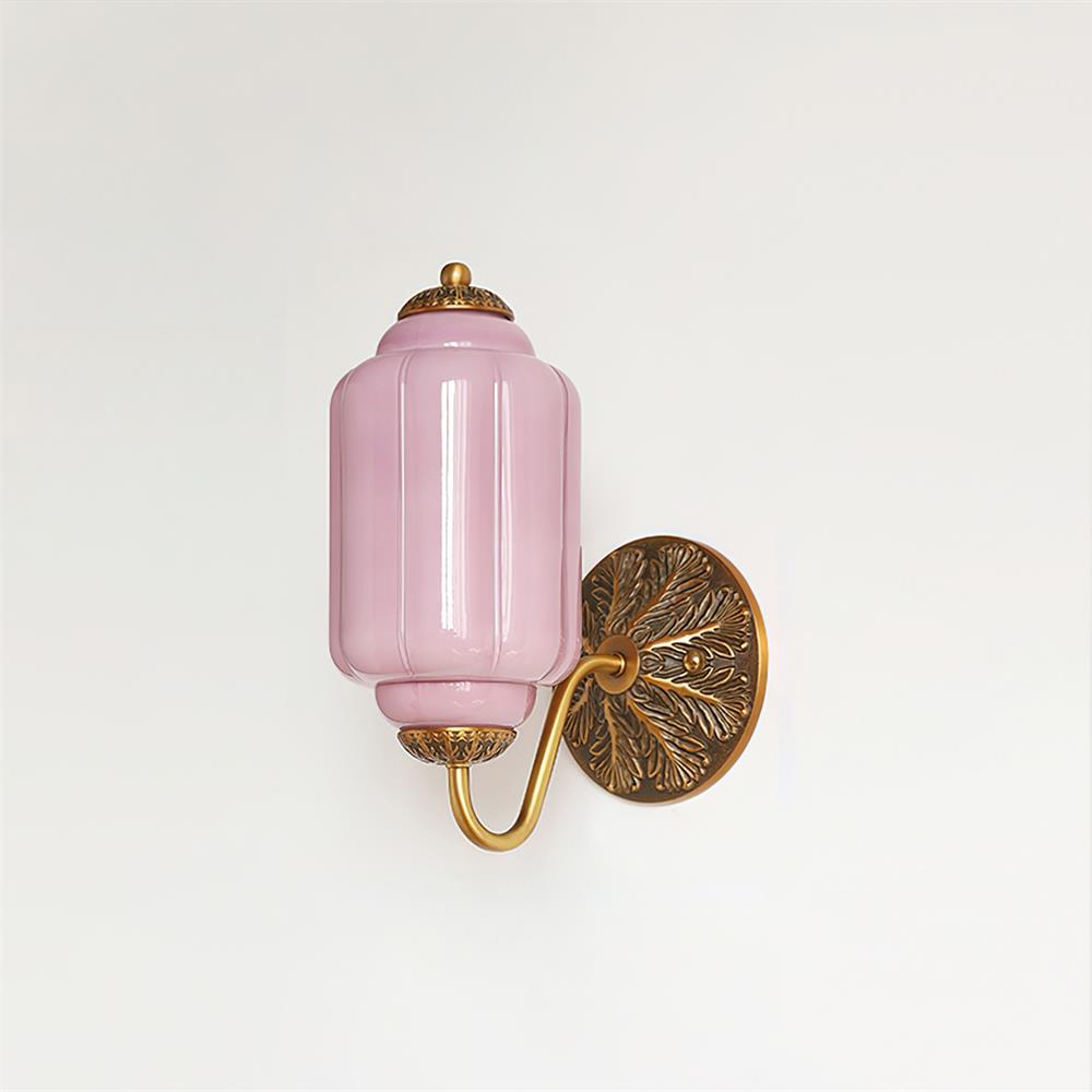 Melvane Vintage Pink Glass Wall Sconce - Neutralighting