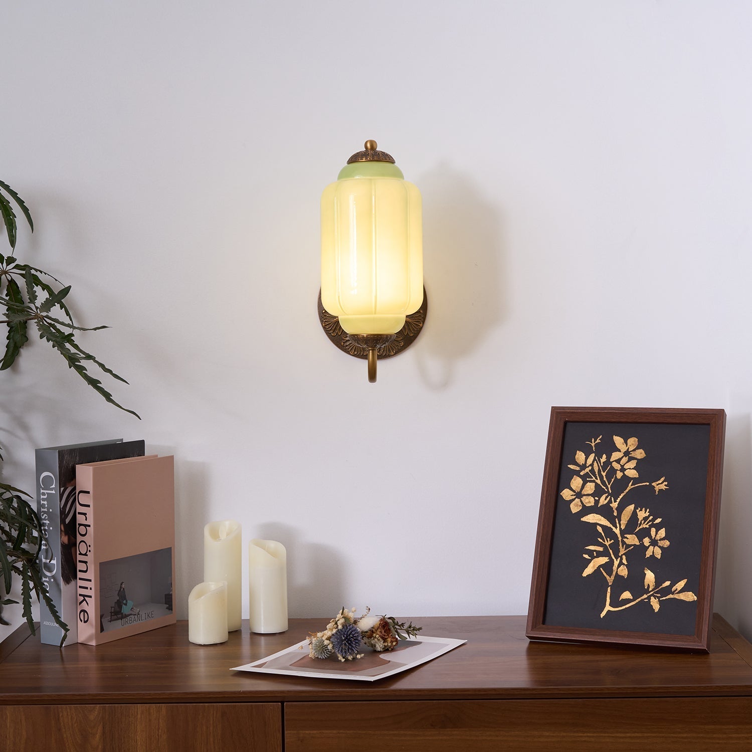 Melvane Vintage Pink Glass Wall Sconce - Neutralighting