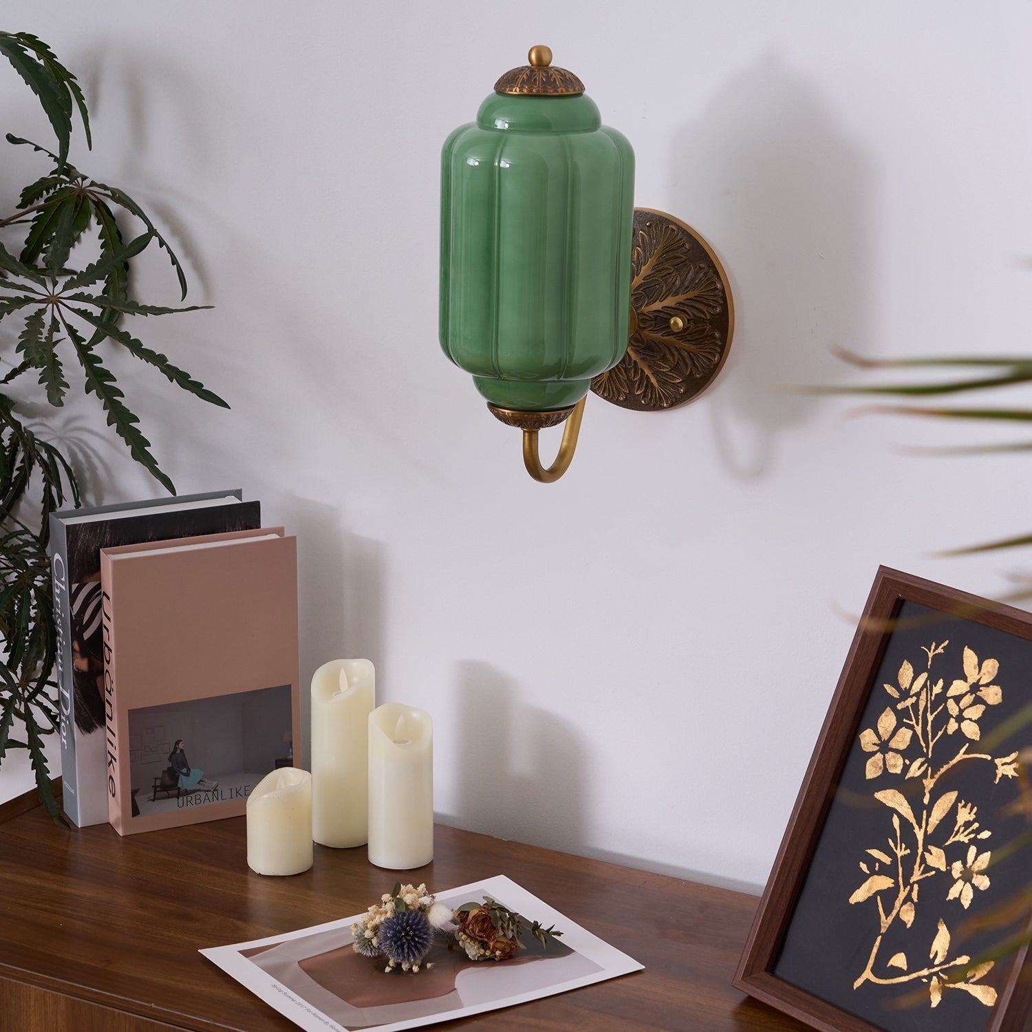 Melvane Vintage Pink Glass Wall Sconce - Neutralighting