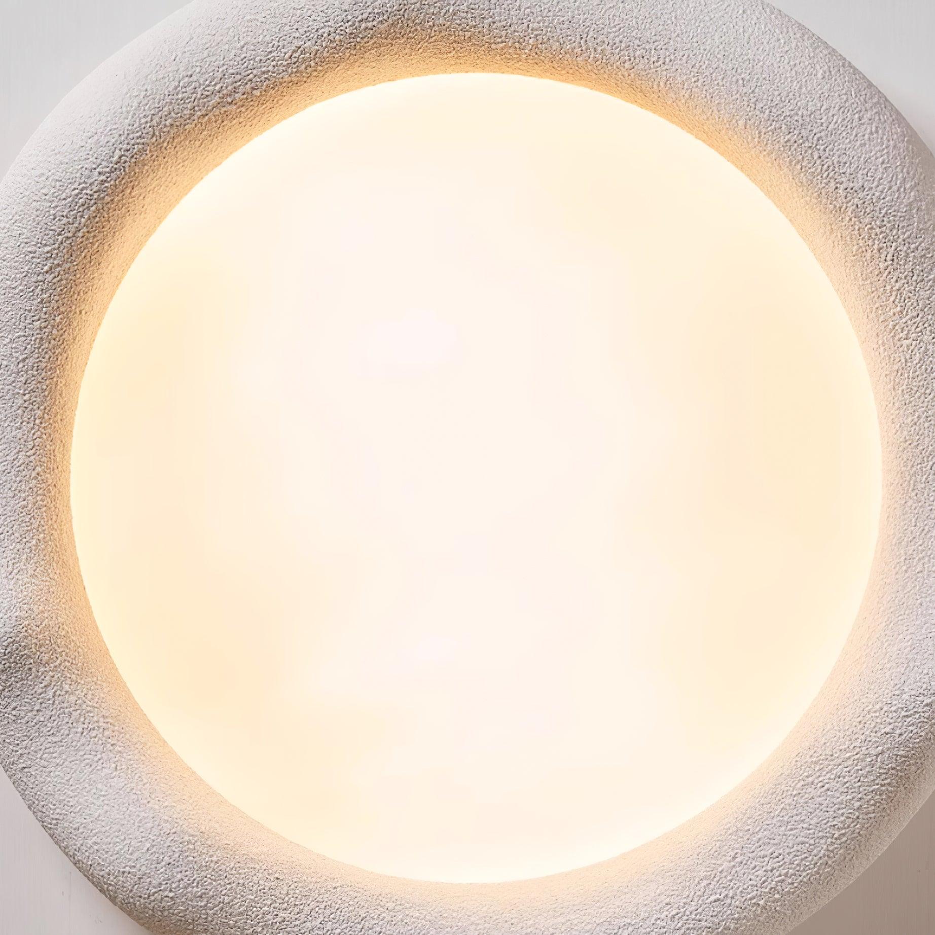 Ceiling Light Organic Resin and Fiberglass Fixture in Beige - Neutralighting