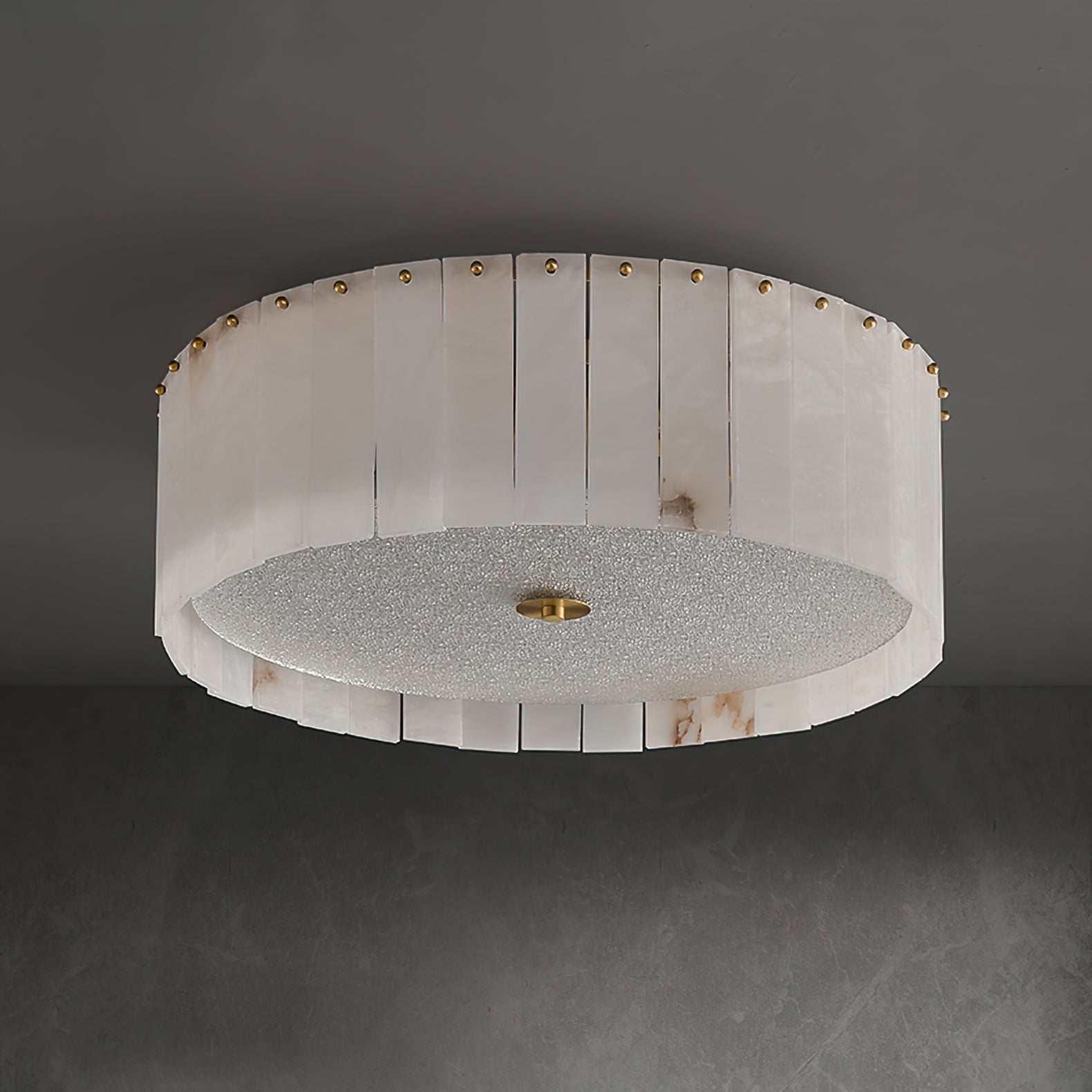 Elysian Ceiling Lamp Alabaster Halo - Neutralighting