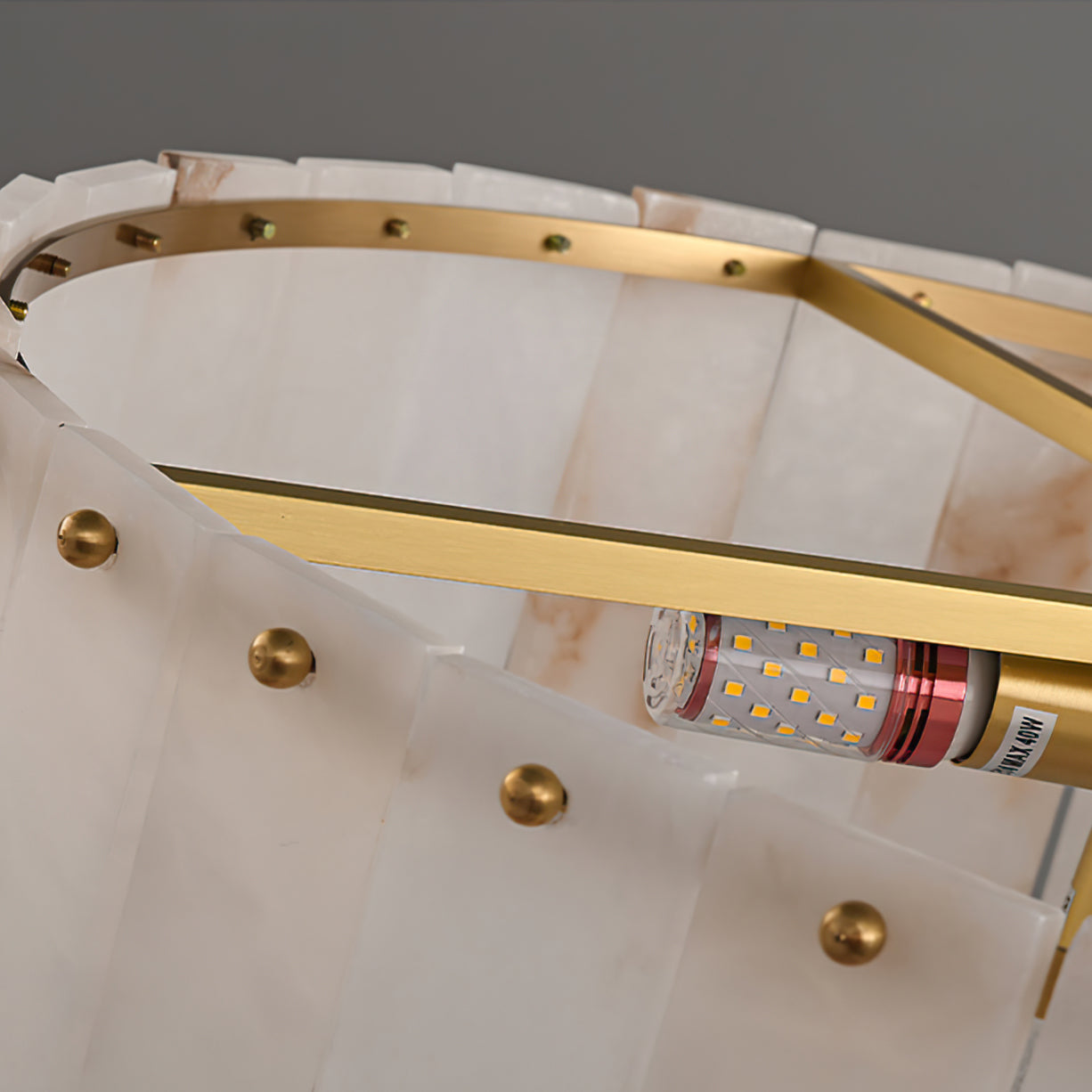 Elysian Ceiling Lamp Alabaster Halo - Neutralighting