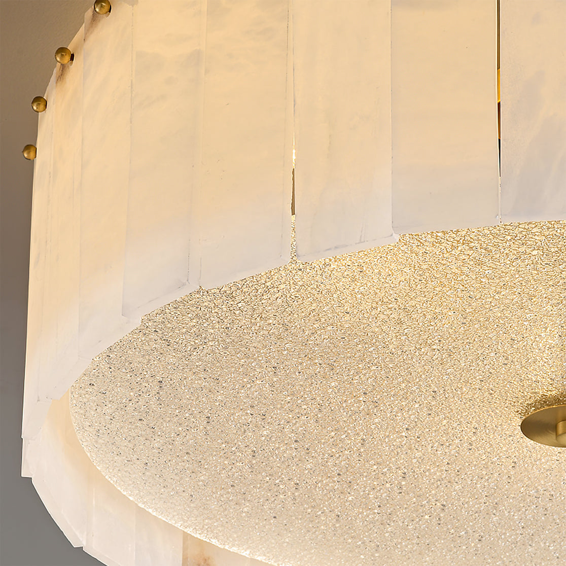 Elysian Ceiling Lamp Alabaster Halo - Neutralighting