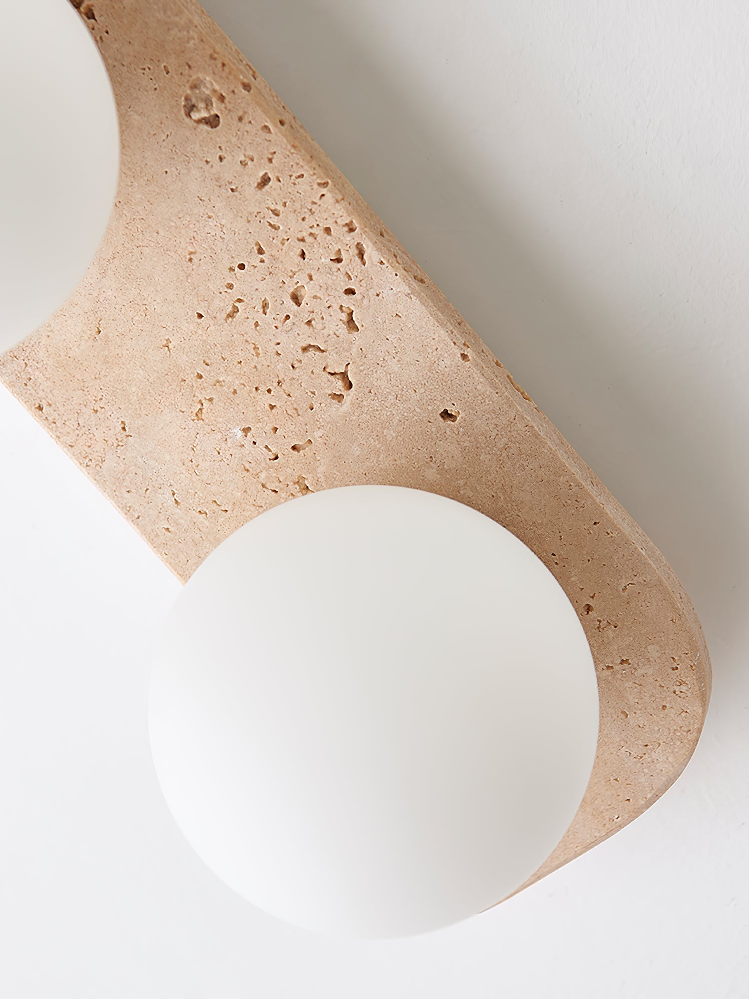 Alsilis Minimalist Travertine Wall Light - Neutralighting
