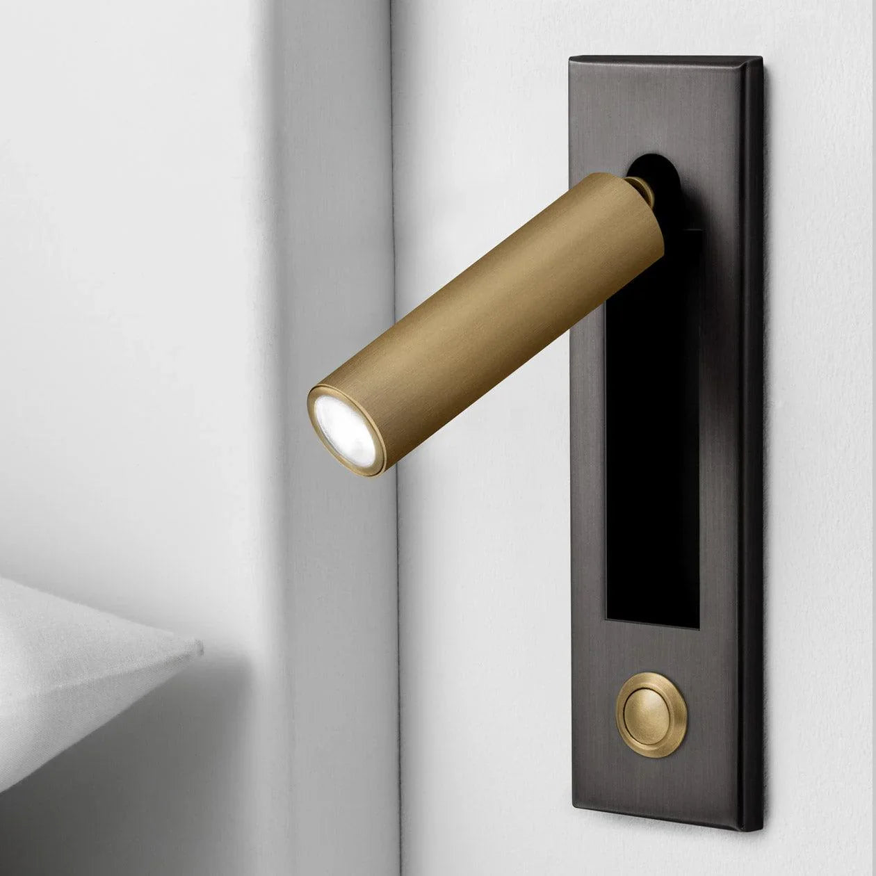 Arisha Modern Rotatable Bedside Sconce, Cylindrical/Square - Neutralighting
