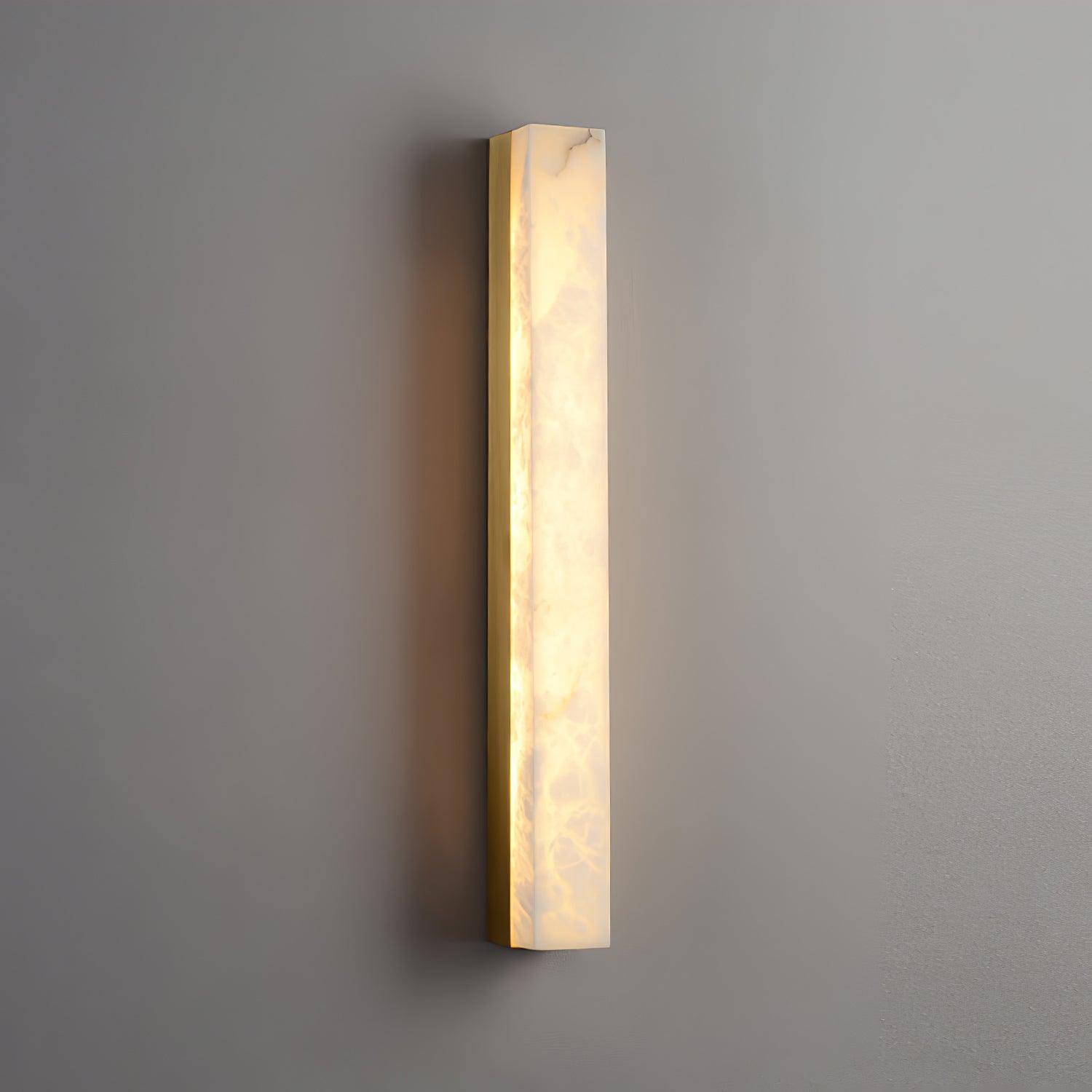 Isen Linear Brass Alabaster Wall Lamp - Neutralighting