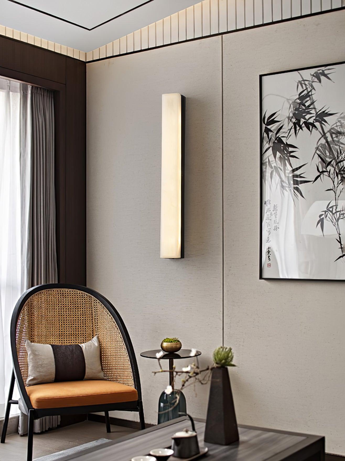 Luste Minimalist Alabaster Wall Lamp Rectangular - Neutralighting