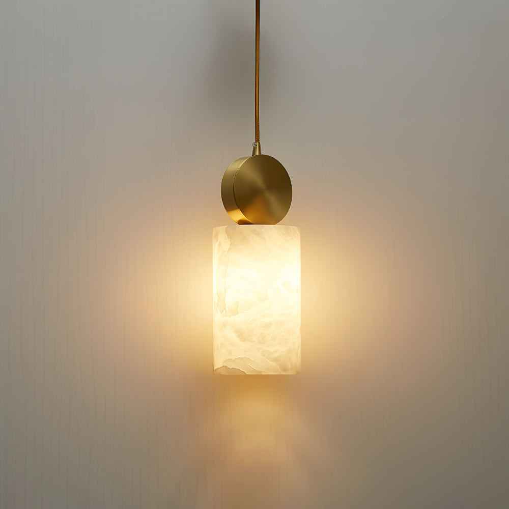 Etruscan Pendant Light Alabaster & Brass - Neutralighting