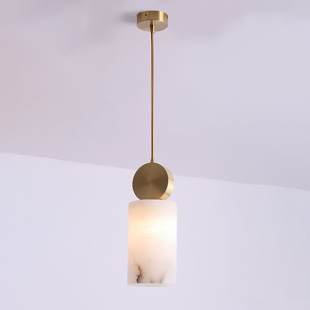 Etruscan Pendant Light Alabaster & Brass - Neutralighting
