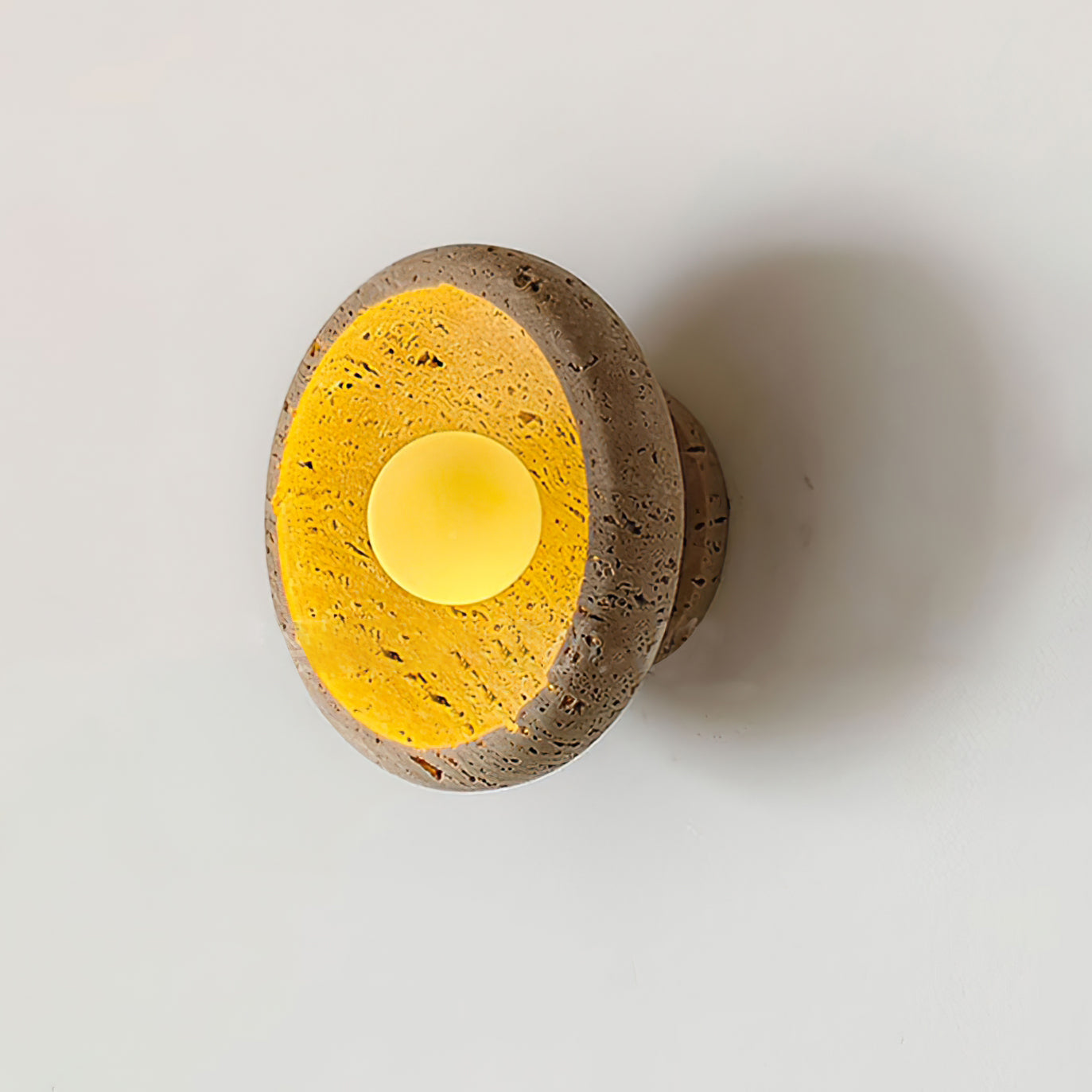 Neptune Travertine Wall Light Ring-shaped - Neutralighting