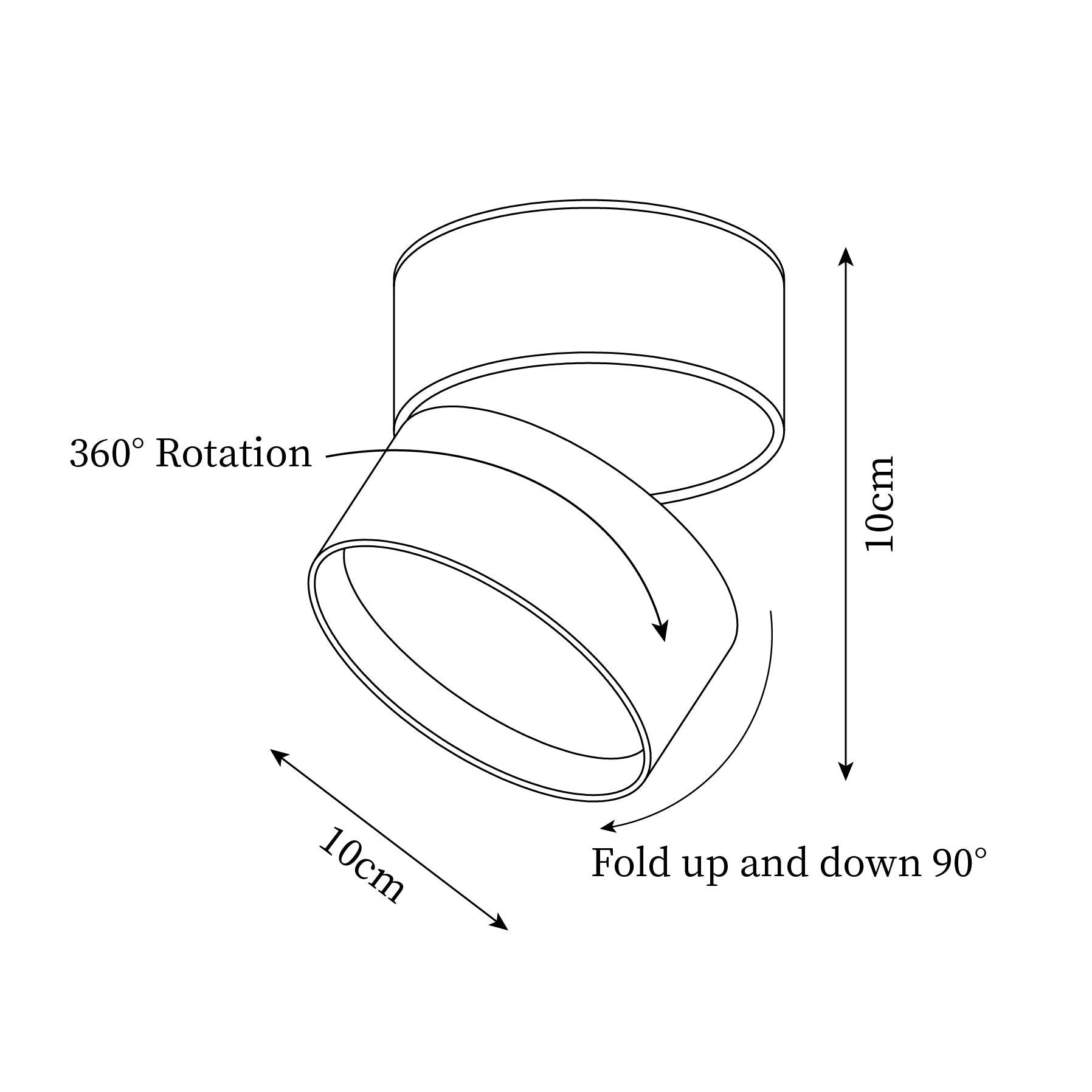 Venn Surface Recessed Light Spot - Neutralighting