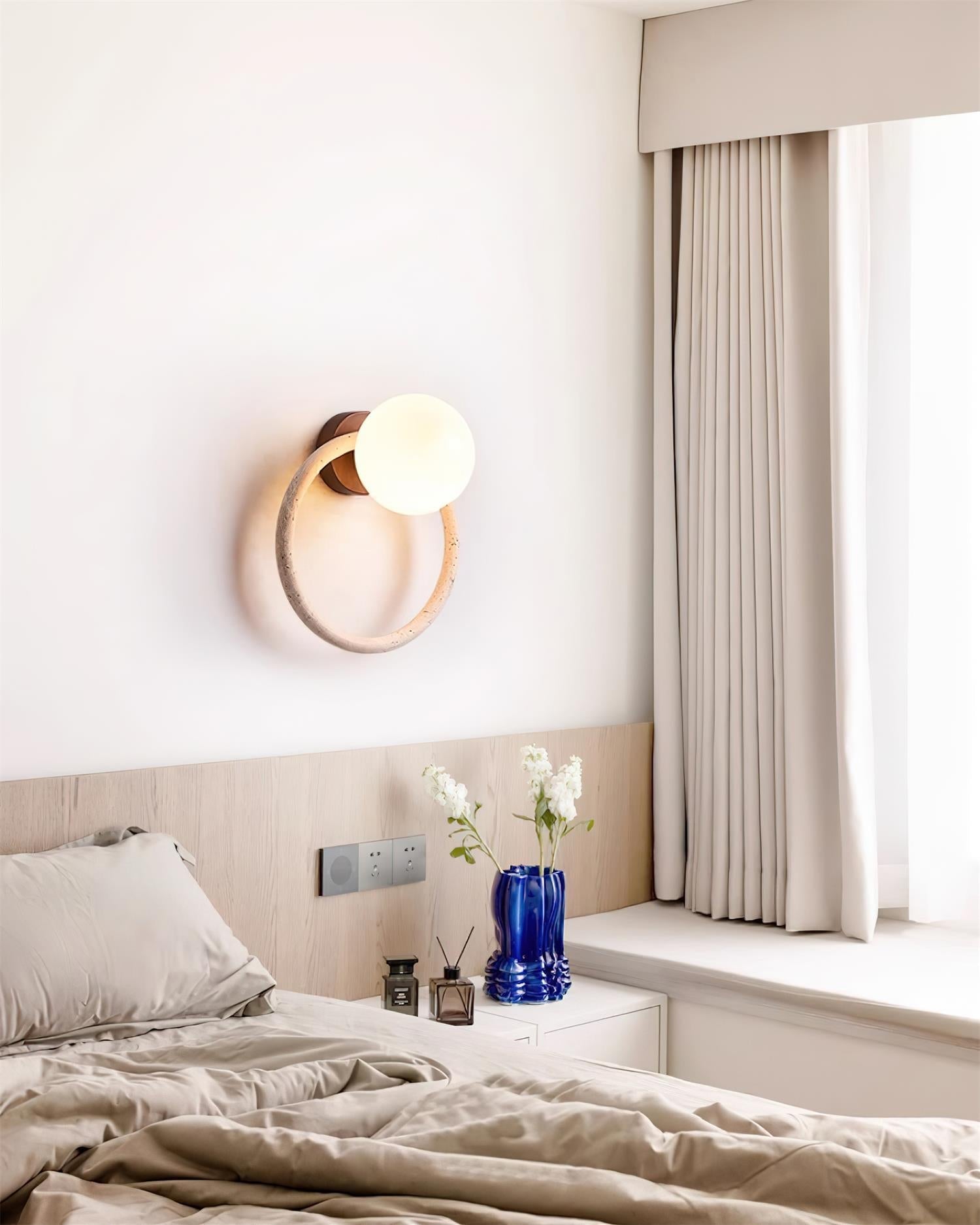 Geylo Travertine Wing Wall Light - Neutralighting