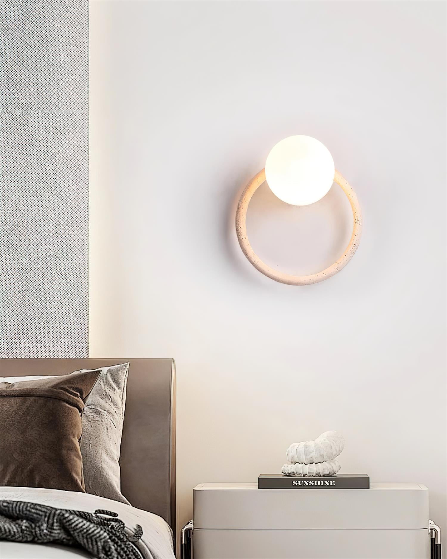 Geylo Travertine Wing Wall Light - Neutralighting
