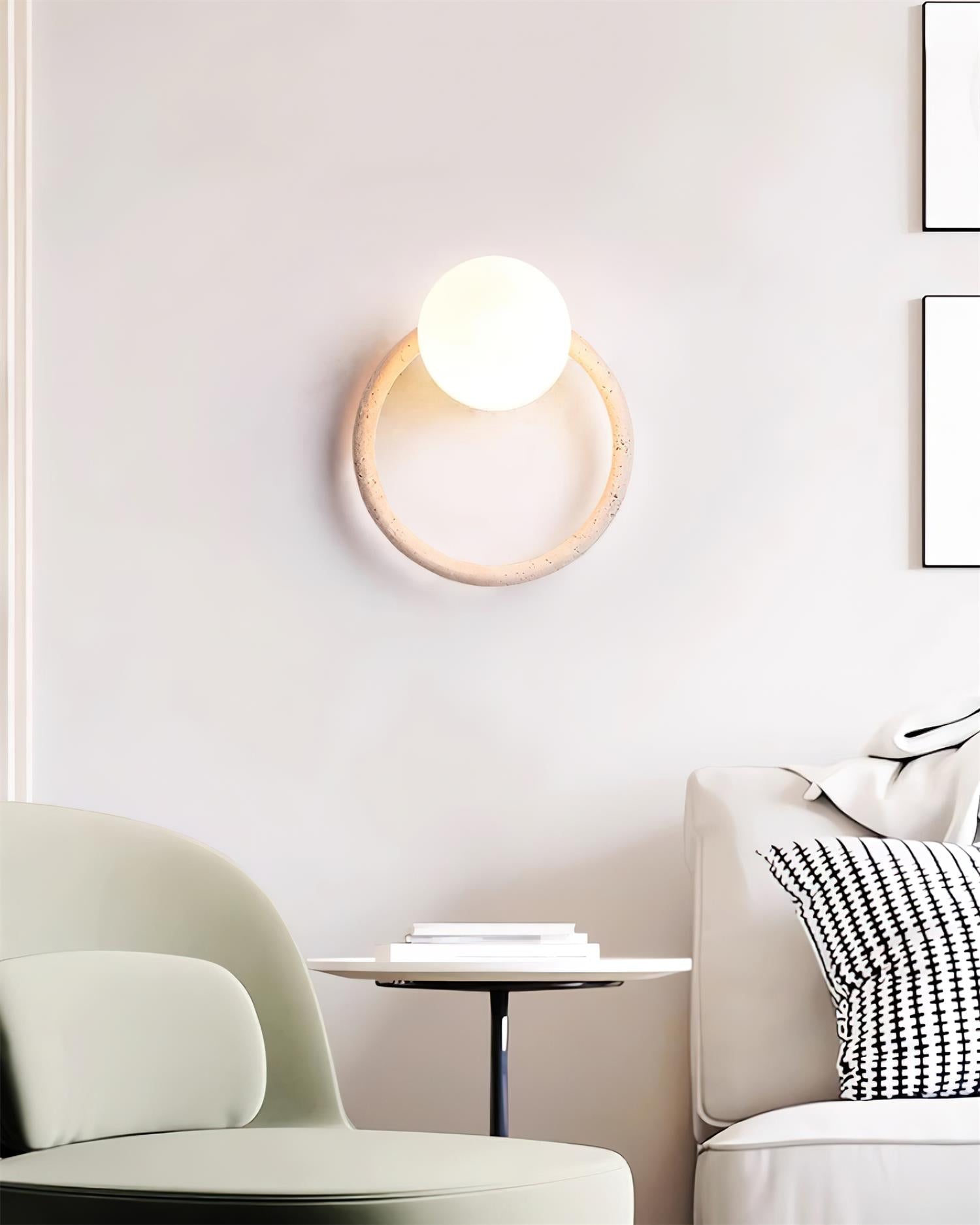 Geylo Travertine Wing Wall Light - Neutralighting