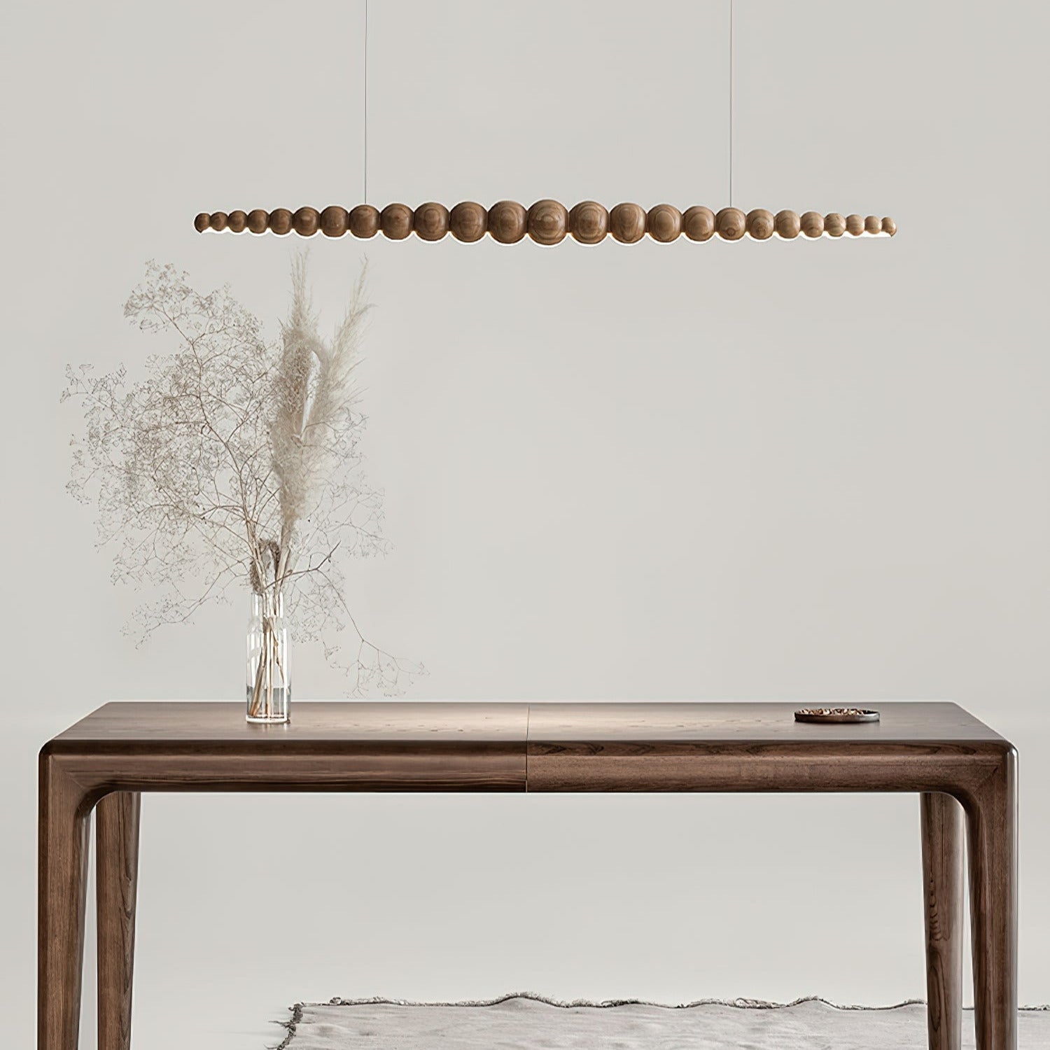 Favon Beaded Wooden Chandelier - Neutralighting