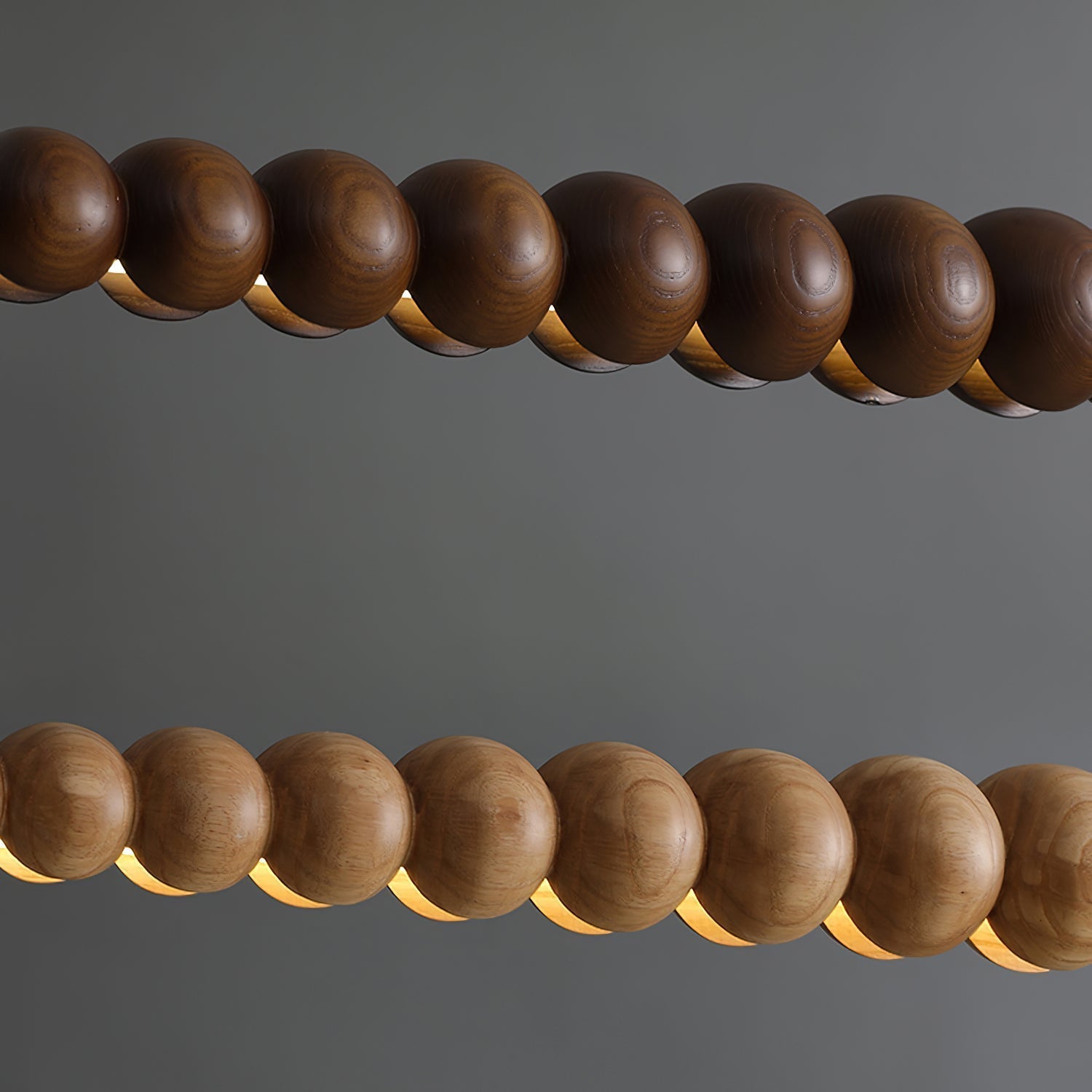 Favon Beaded Wooden Chandelier - Neutralighting