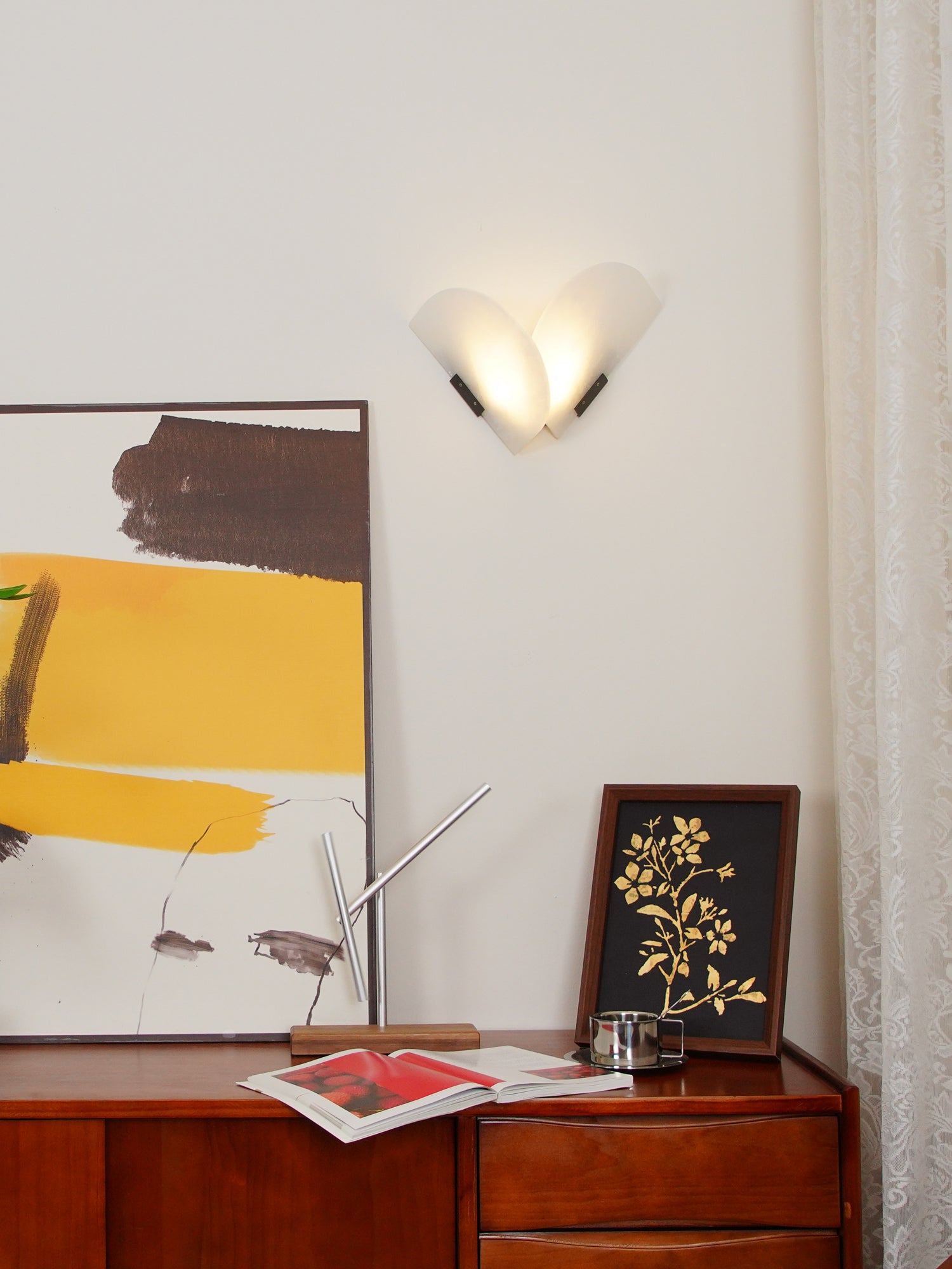 Cevelaris Heart Alabaster Wall Light - Neutralighting