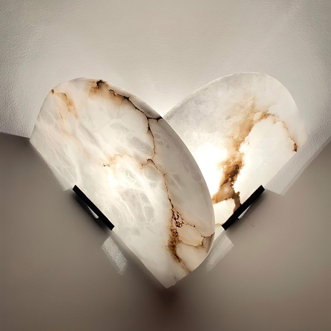 Cevelaris Heart Alabaster Wall Light - Neutralighting