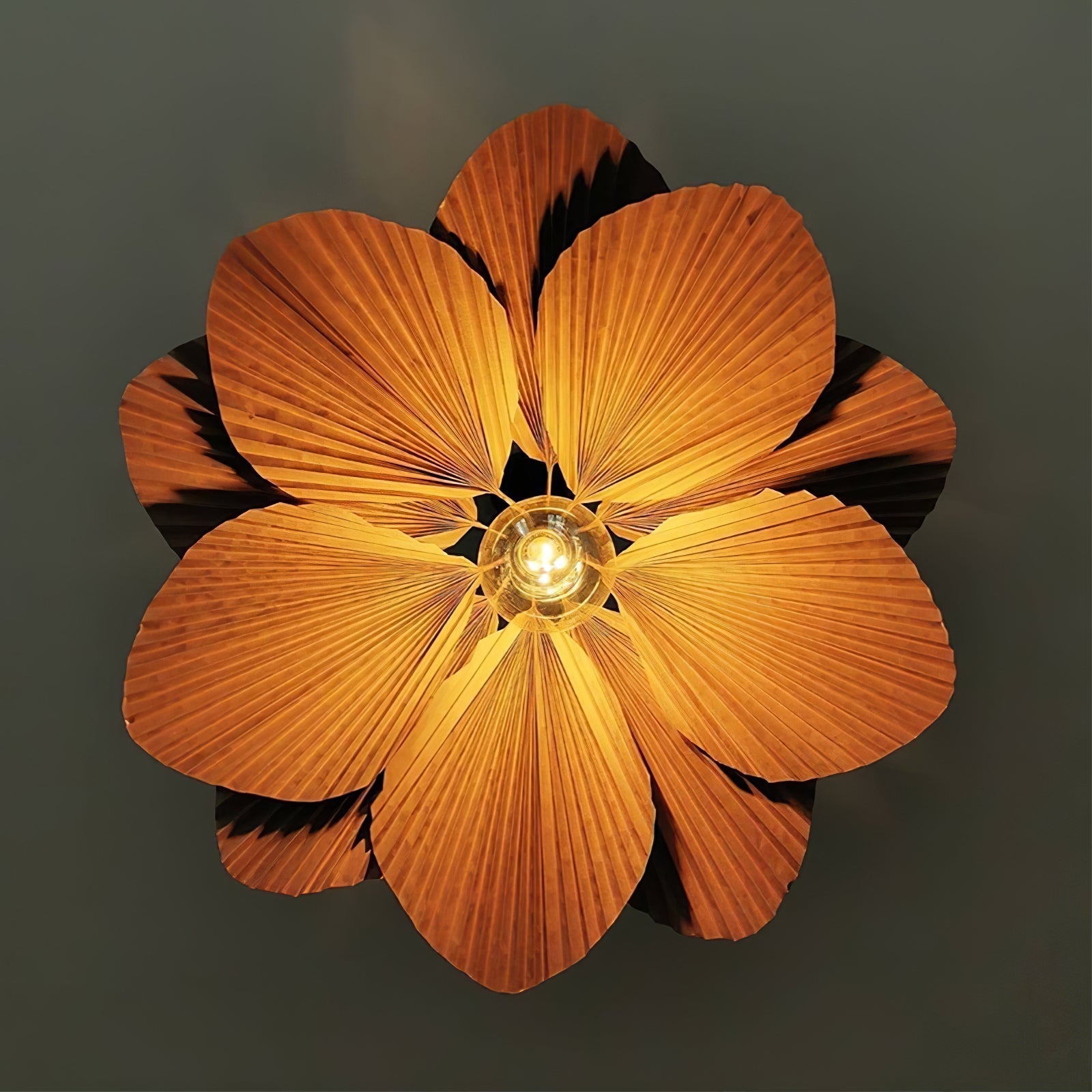 Lyra Folded Leaf Lotus Pendant Lamp Paper - Neutralighting