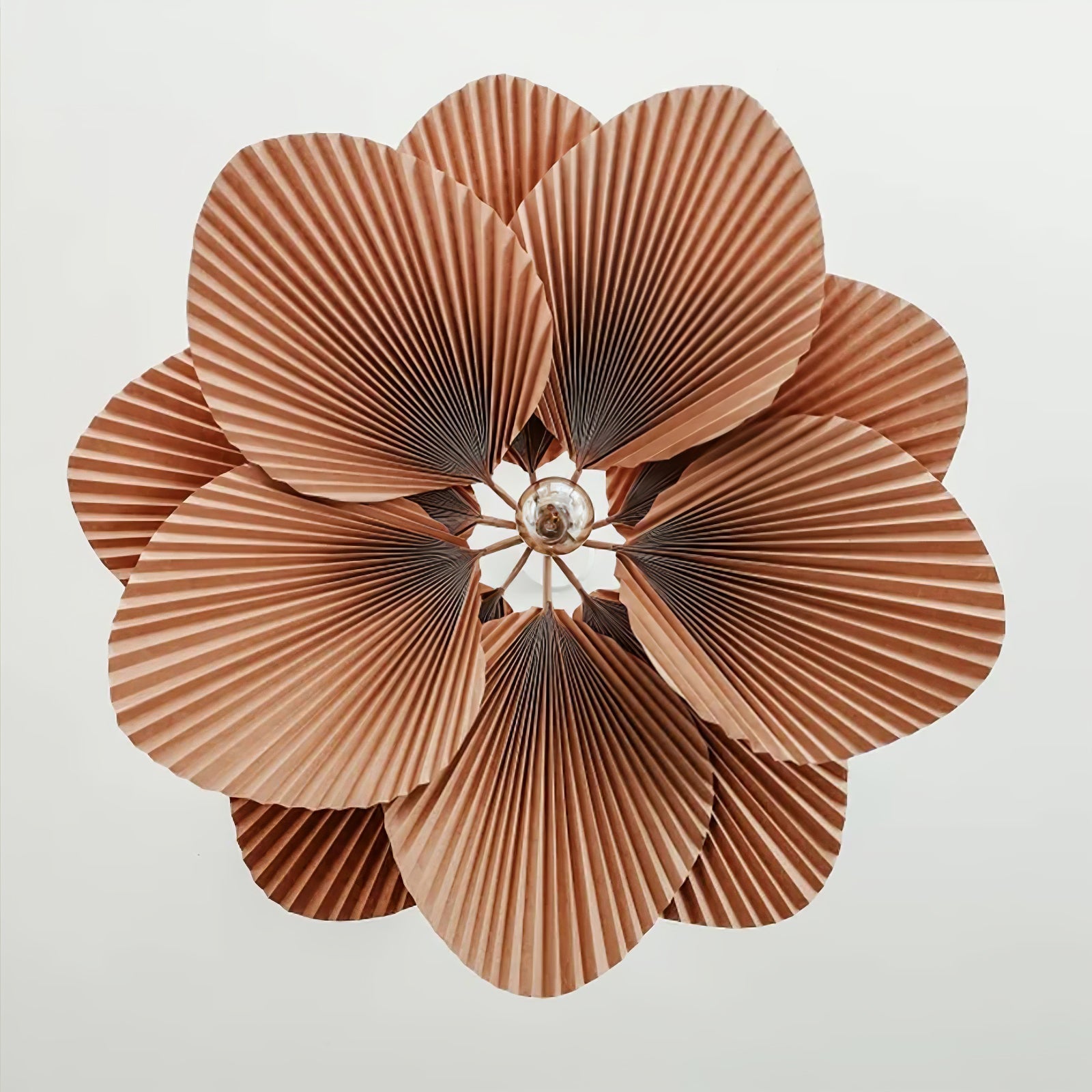 Lyra Folded Leaf Lotus Pendant Lamp Paper - Neutralighting