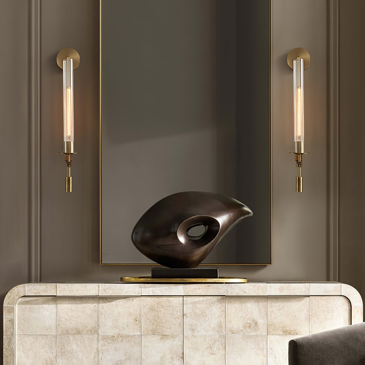Lucian Indoor Wall Lamp Glass Farmhouse - Neutralighting
