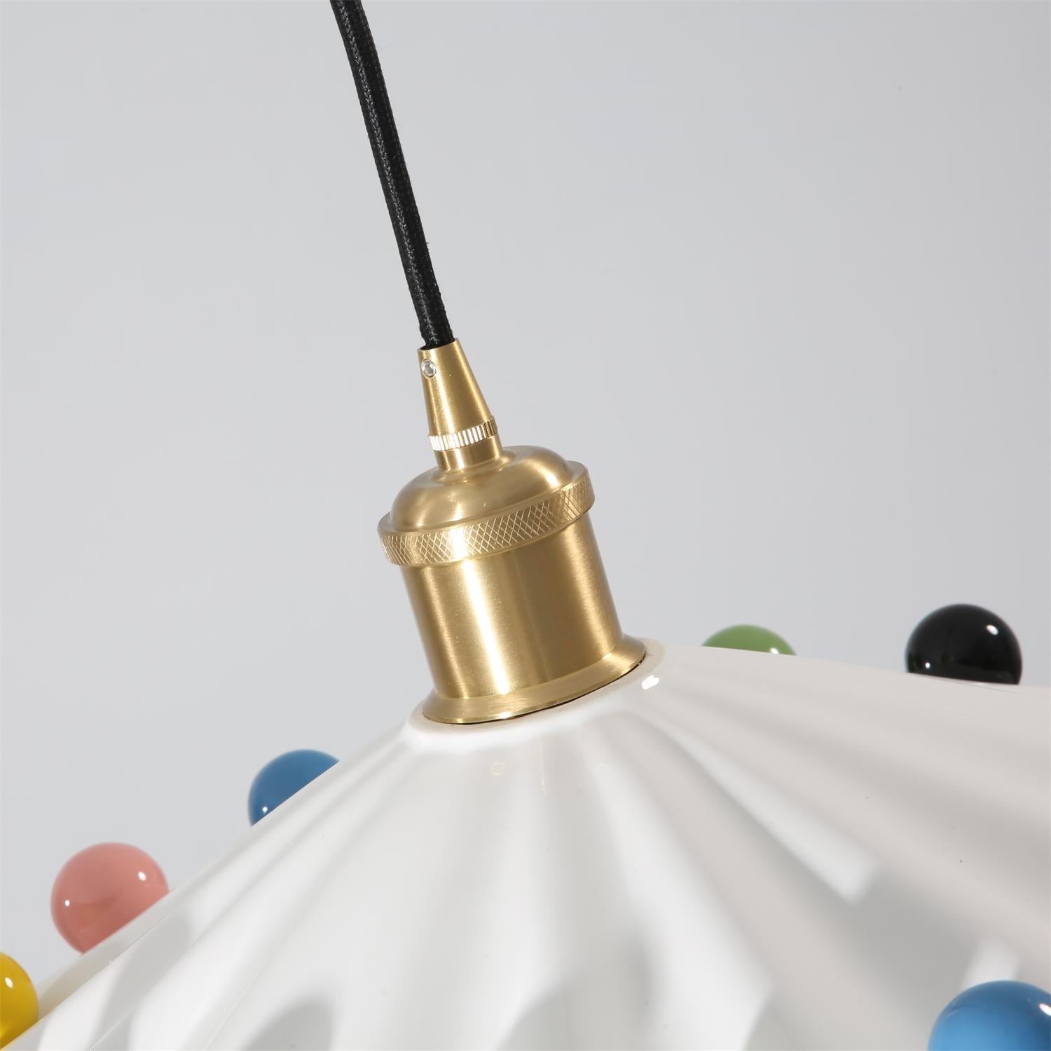 Pixen Wavy Ceramic Shade Pendant Lamp - Neutralighting