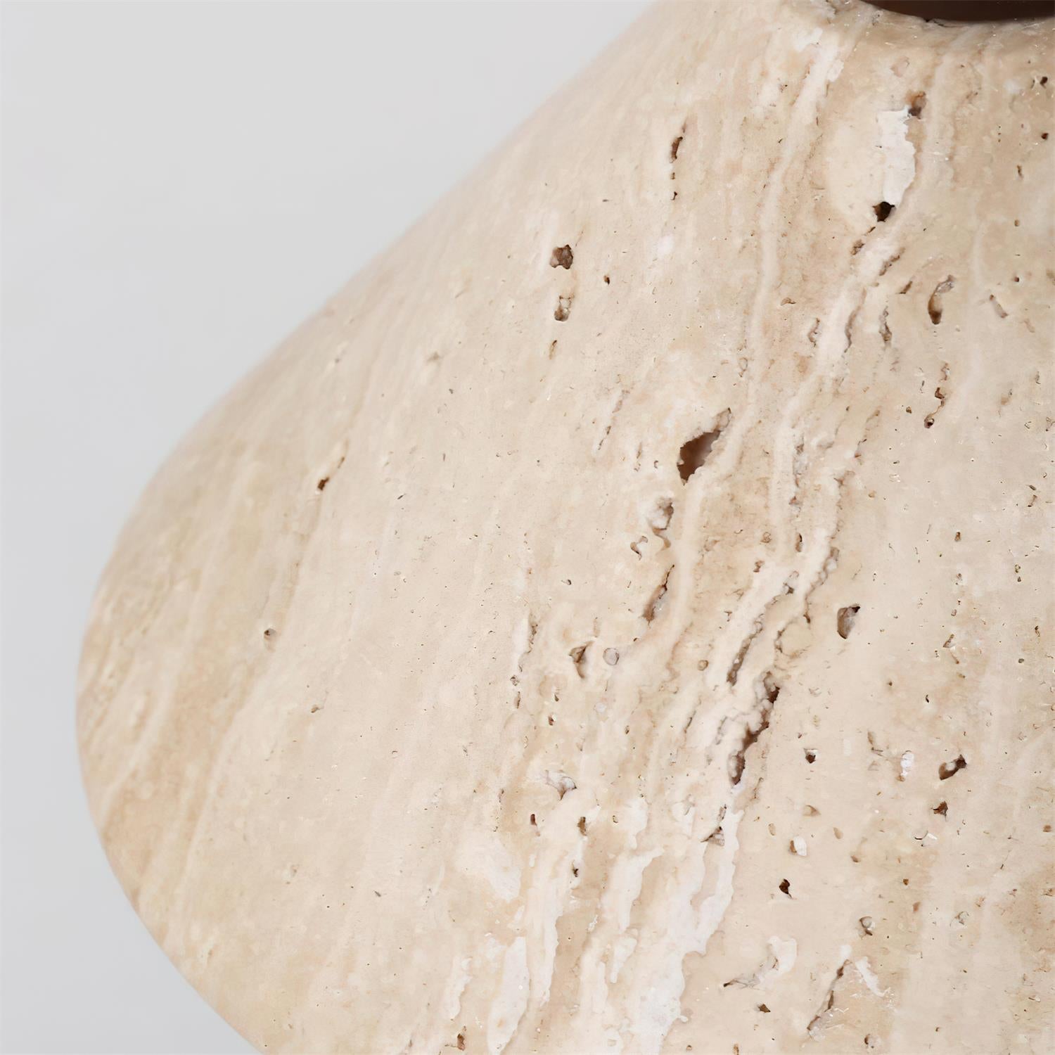 Ritta Travertine Pendant Lamp Hat Shape - Neutralighting