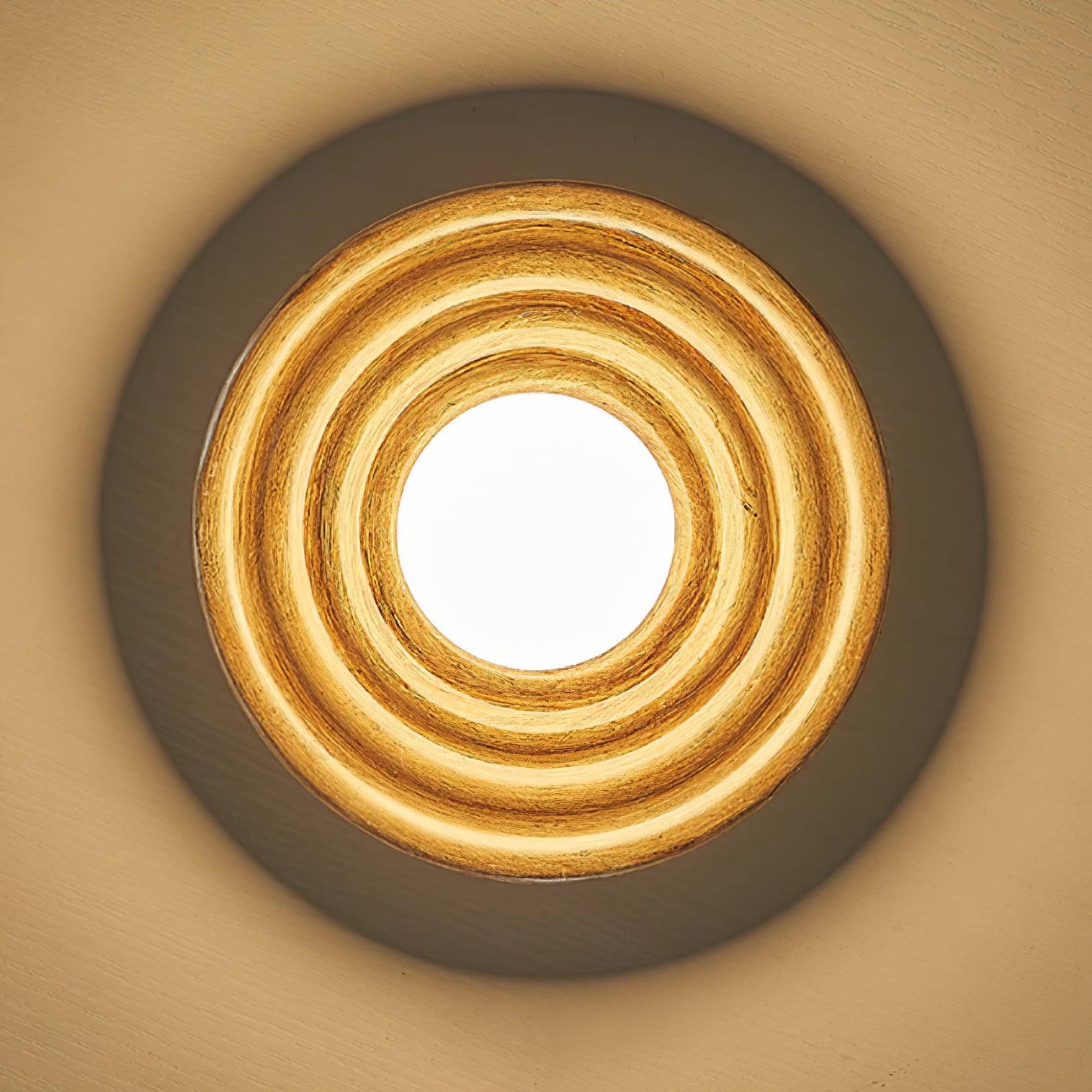 Ceiling Light Metal Body Resin Rippled Canopy Organic Minimalist - Neutralighting