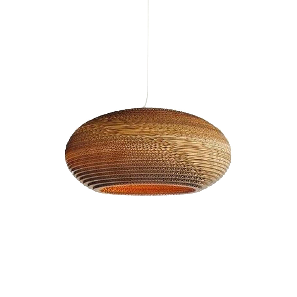 Muto Pastoral Silkworm Rustic Paper Pendant Light - Neutralighting