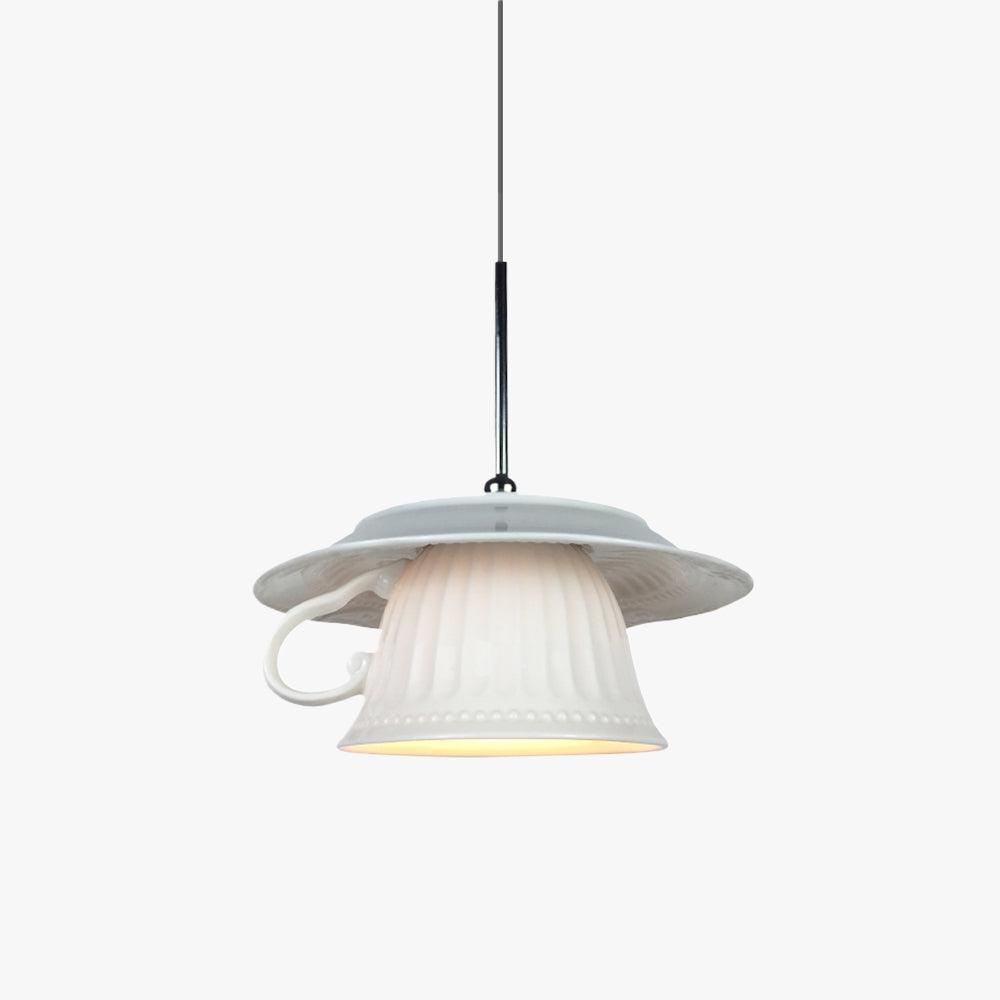 Valentina Nordic Tea Cup Ceramic Pendant Light Living Room - Neutralighting