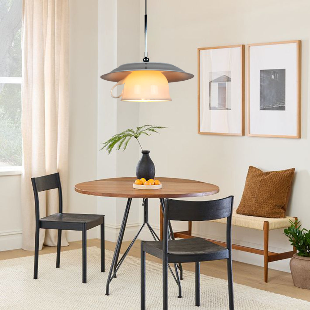 Valentina Modern Cup Ceramic Pendant Light Bedroom Living Room - Neutralighting