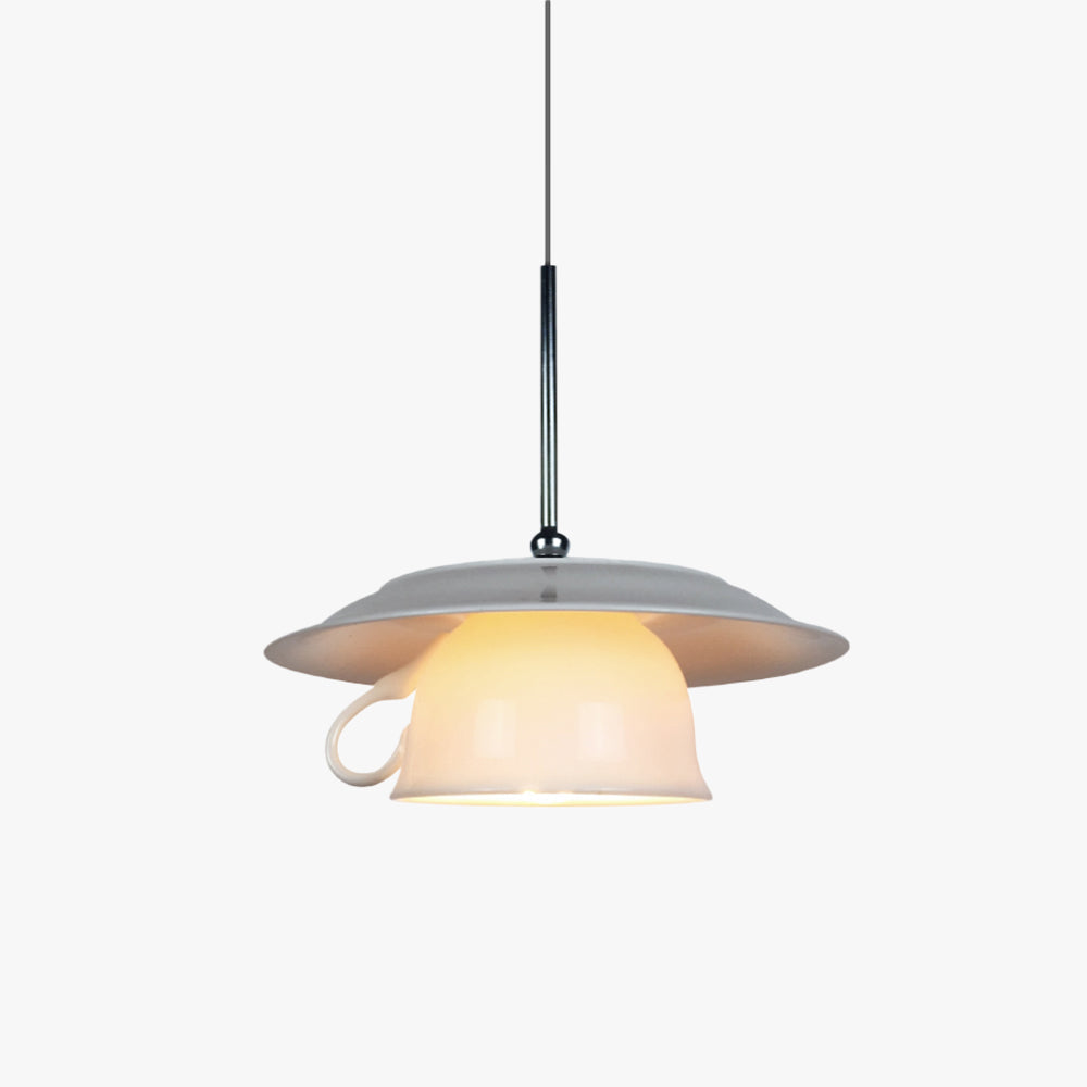Valentina Modern Cup Ceramic Pendant Light Bedroom Living Room - Neutralighting
