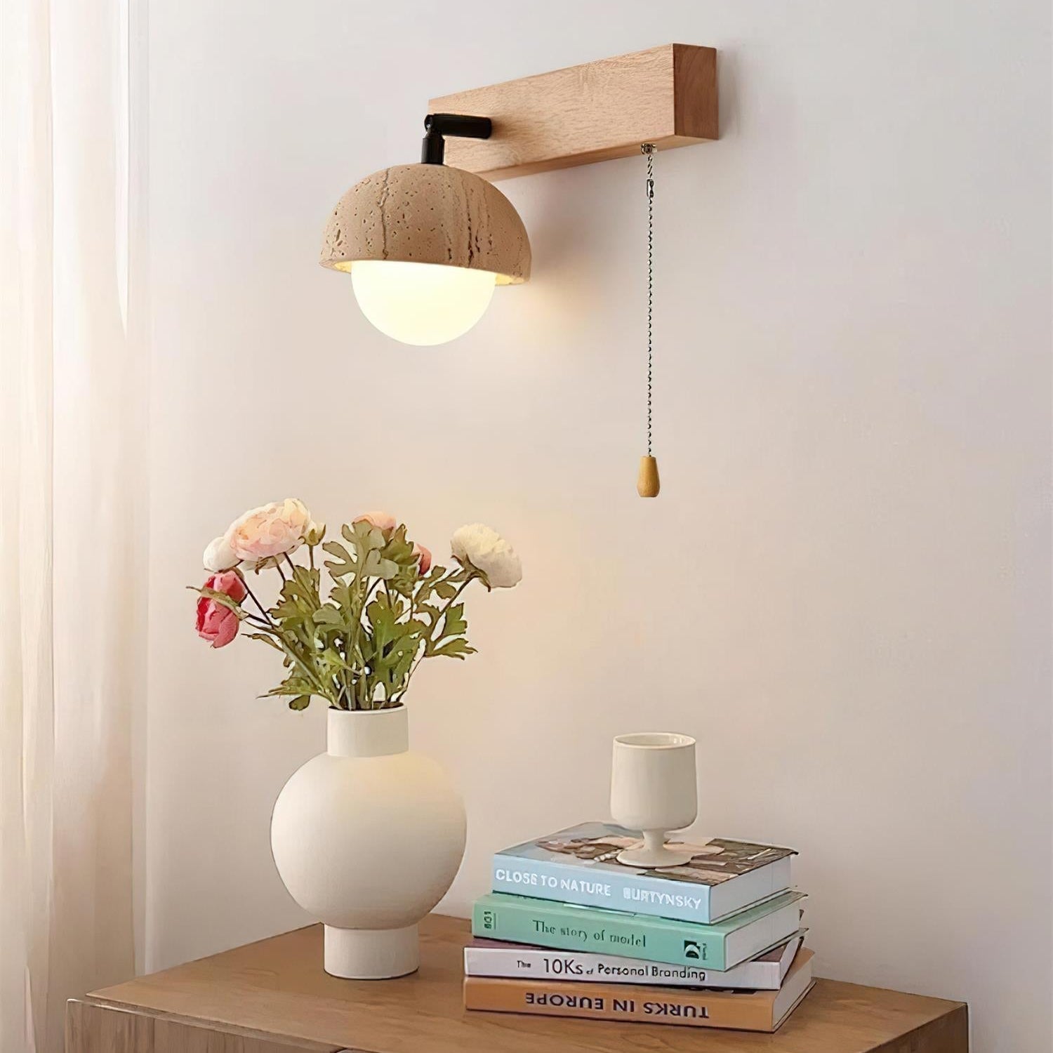 Gevon Travertine Wall Lamp - Neutralighting